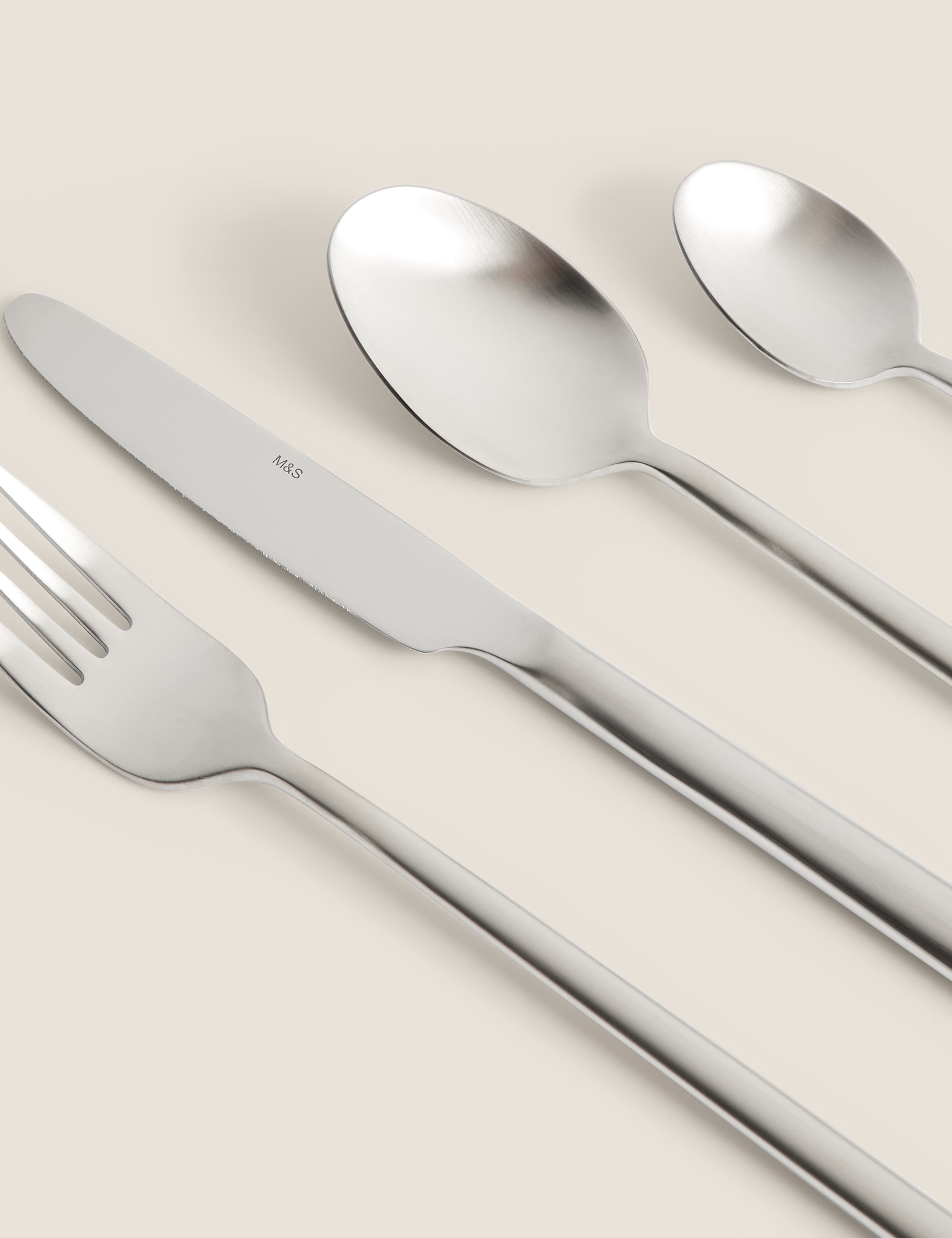 16 Piece Manhattan Brushed Cutlery Set 2 of 3