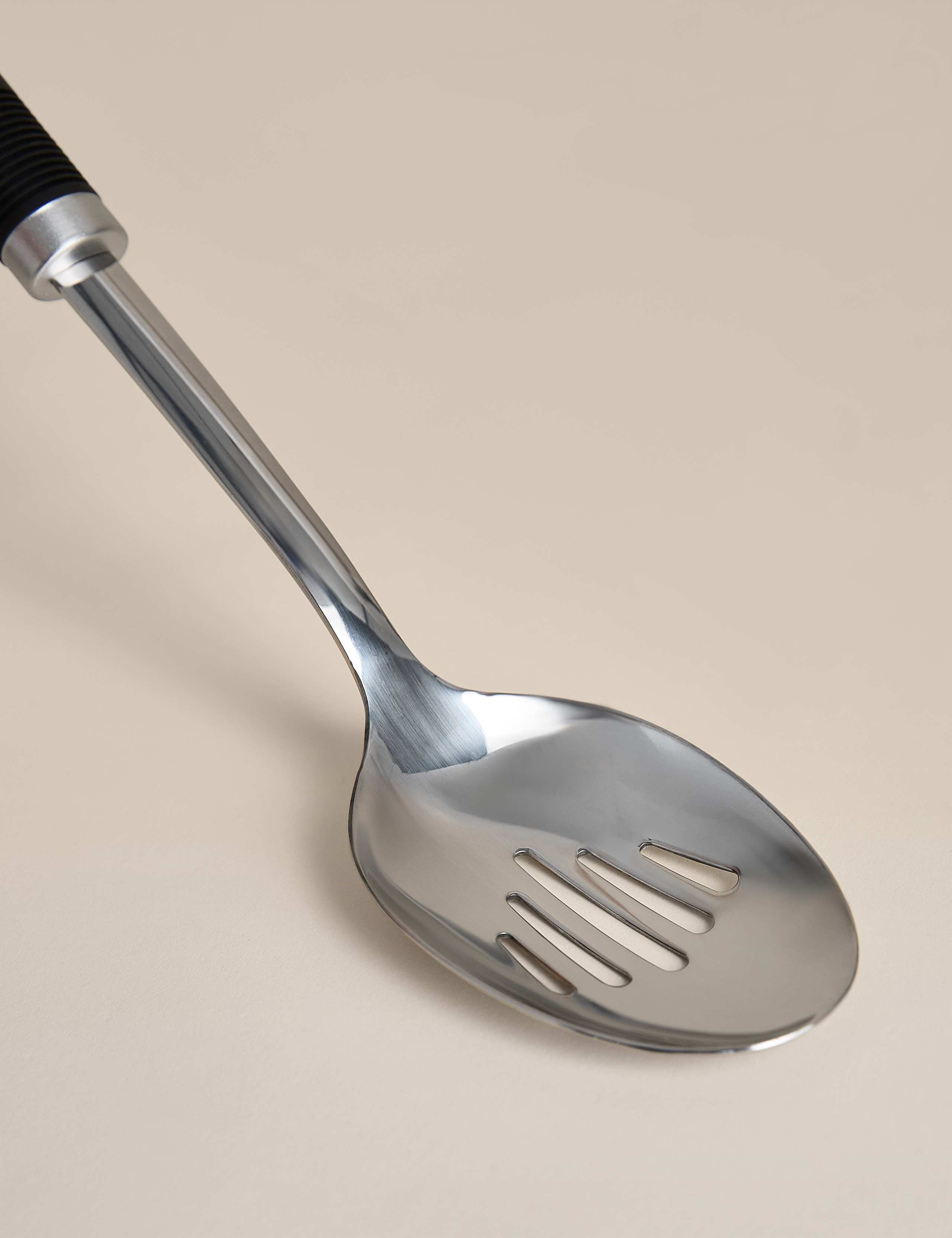 Soft Grip Handle Stainless Steel Slotted Spoon 2 of 3