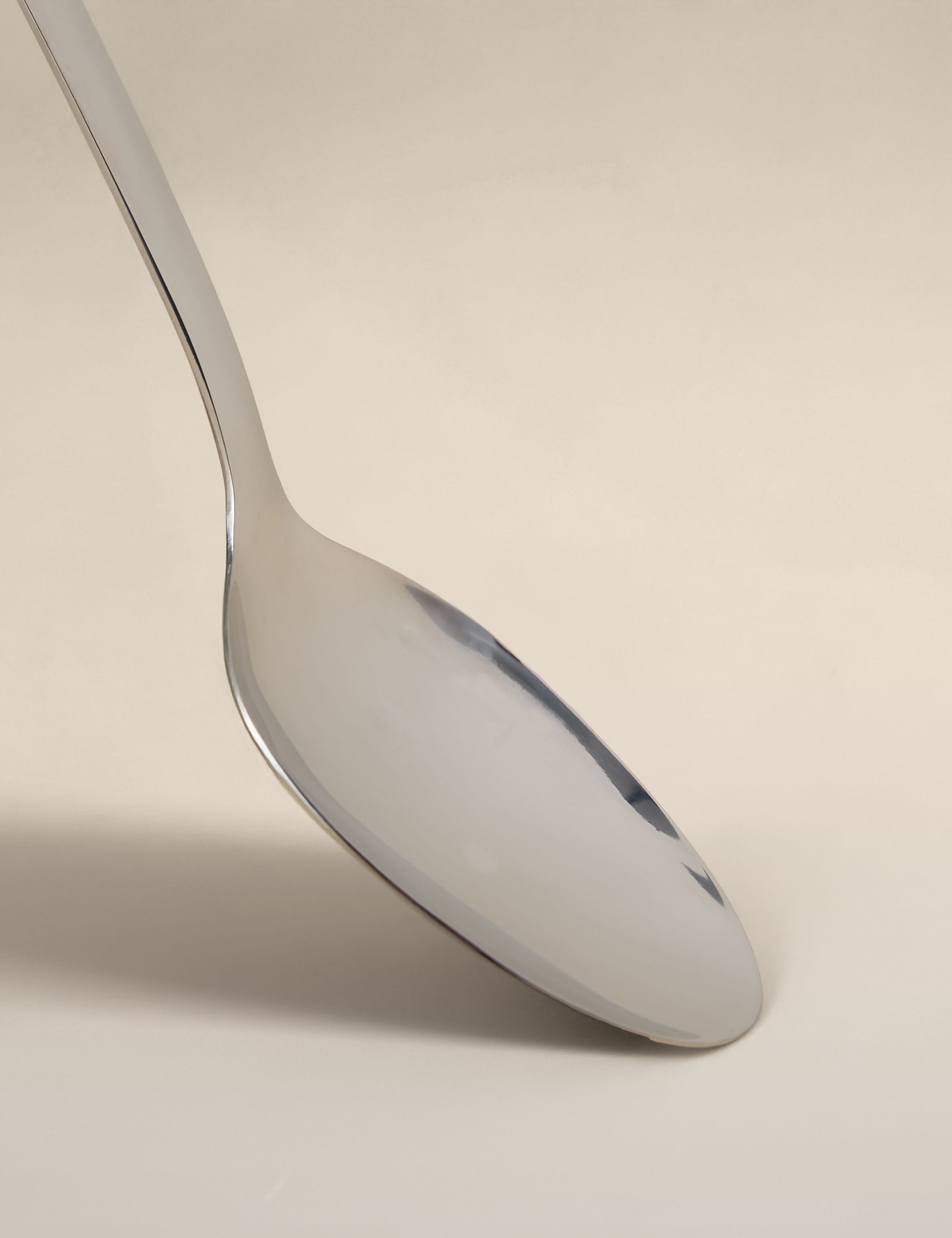 Soft Grip Handle Stainless Steel Solid Spoon 2 of 3