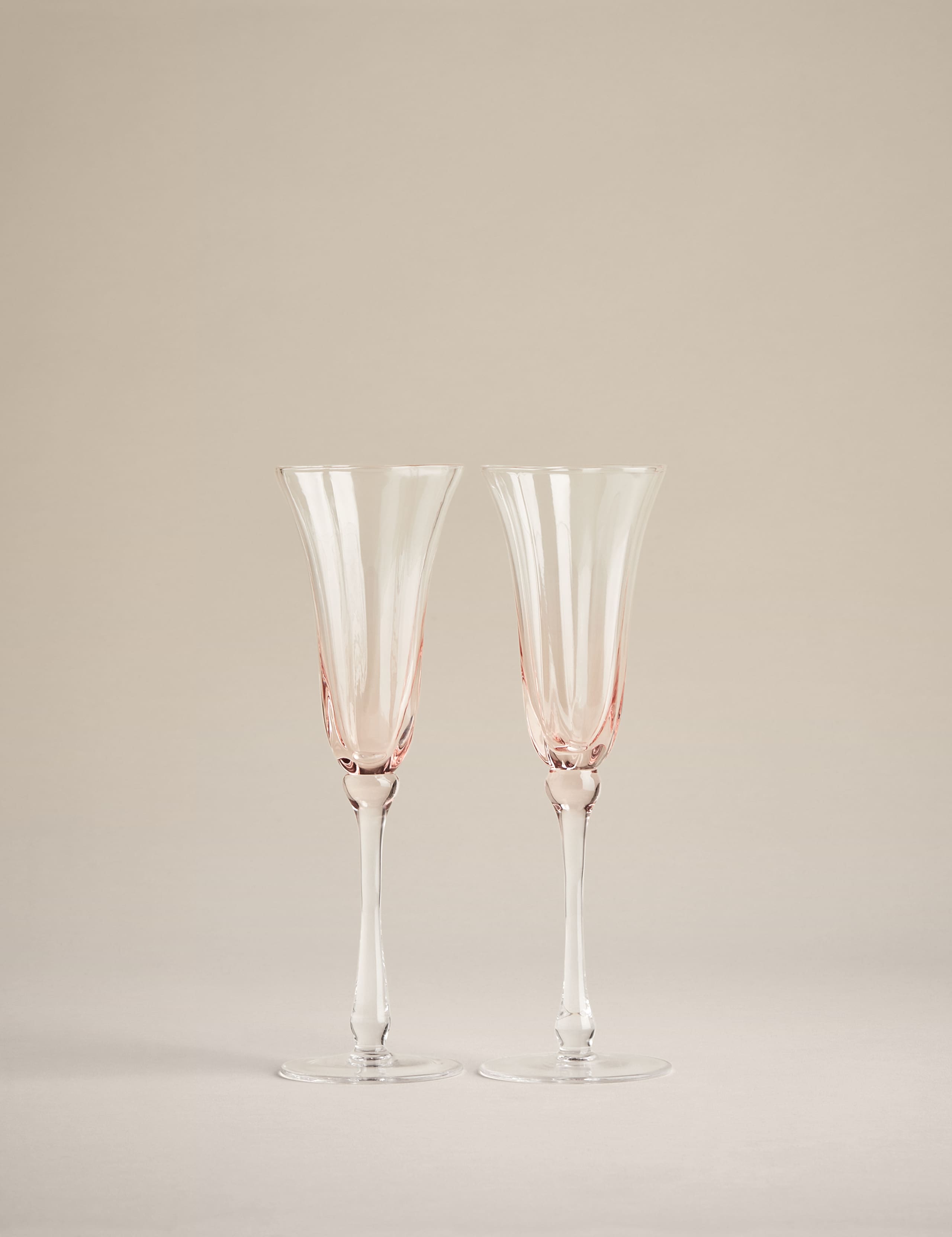 Set of 2 Fleur Ombré Champagne Flutes 4 of 5