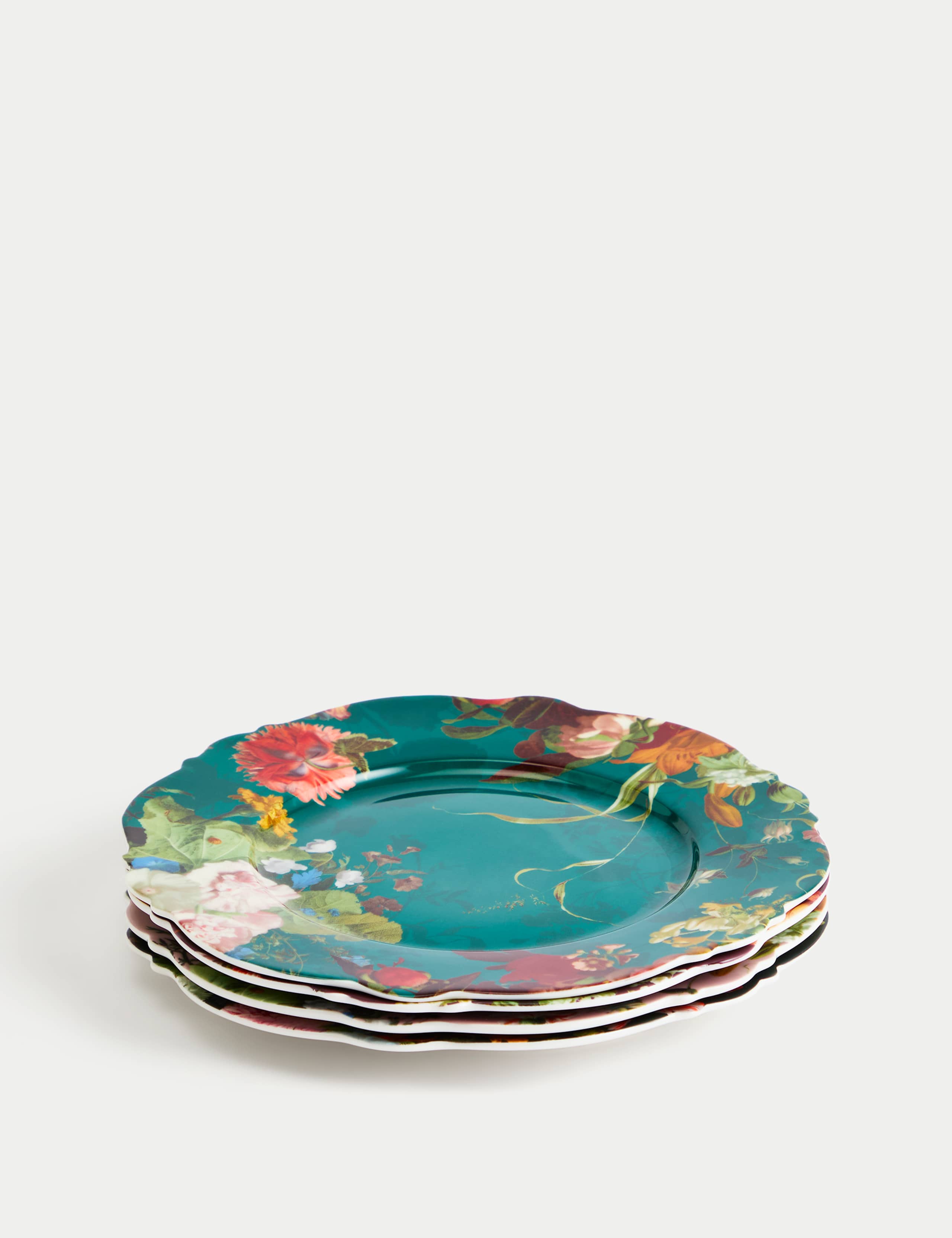 Set of 4 Floral Side Plates 4 of 6