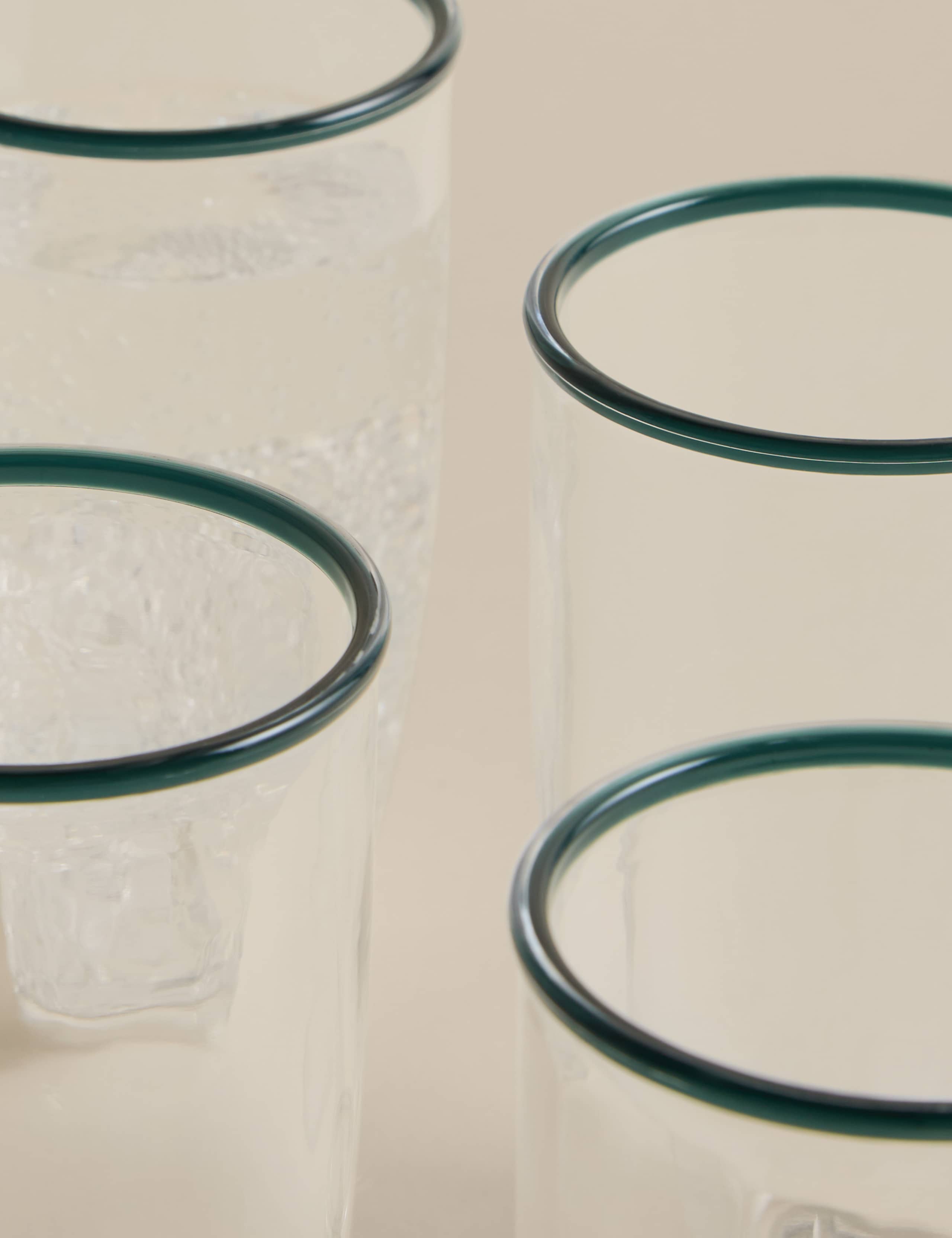 Set of 4 Contrast Rim Acrylic Picnic Hi Balls 2 of 4