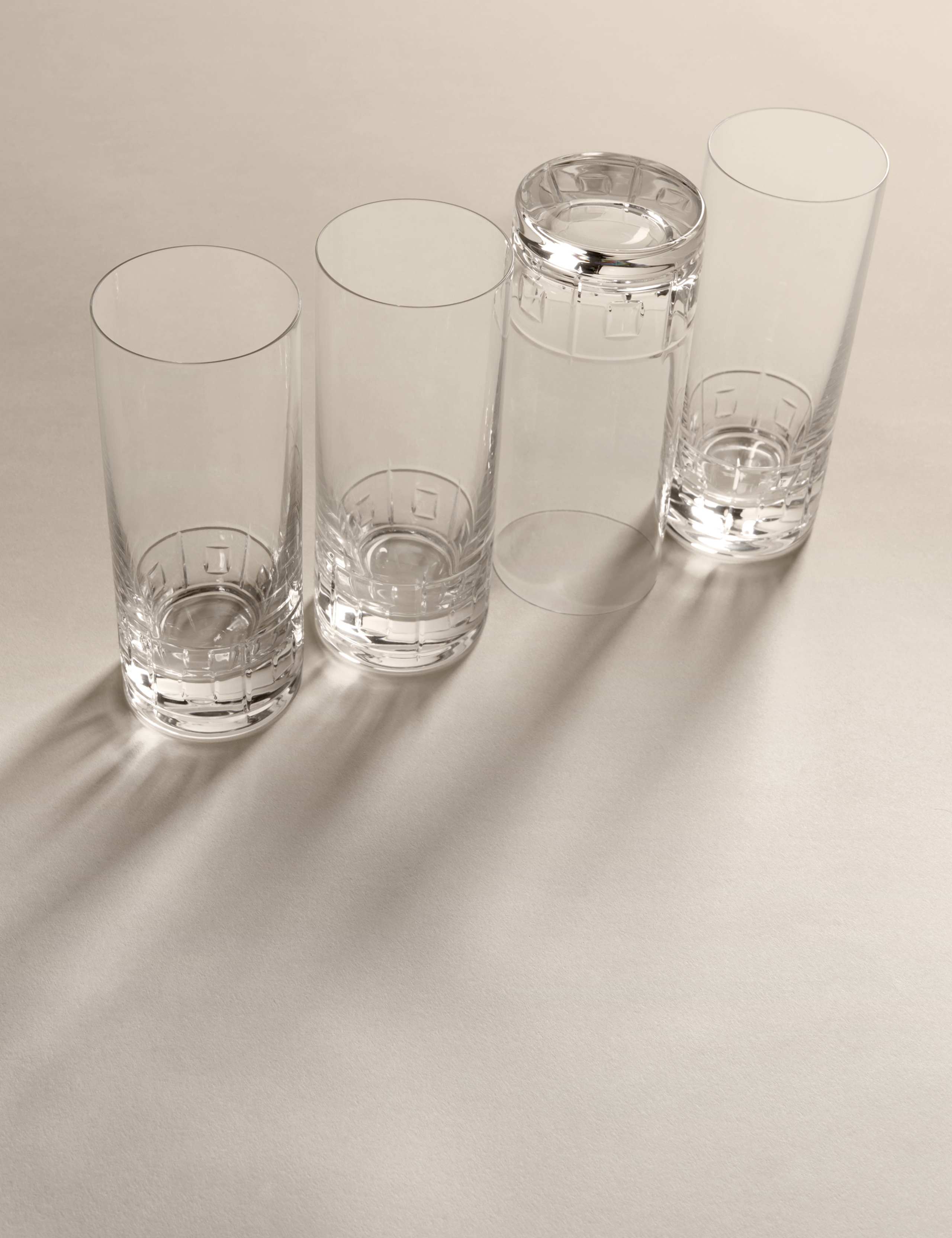 Set of 4 Etched Hi Ball Glasses 4 of 8