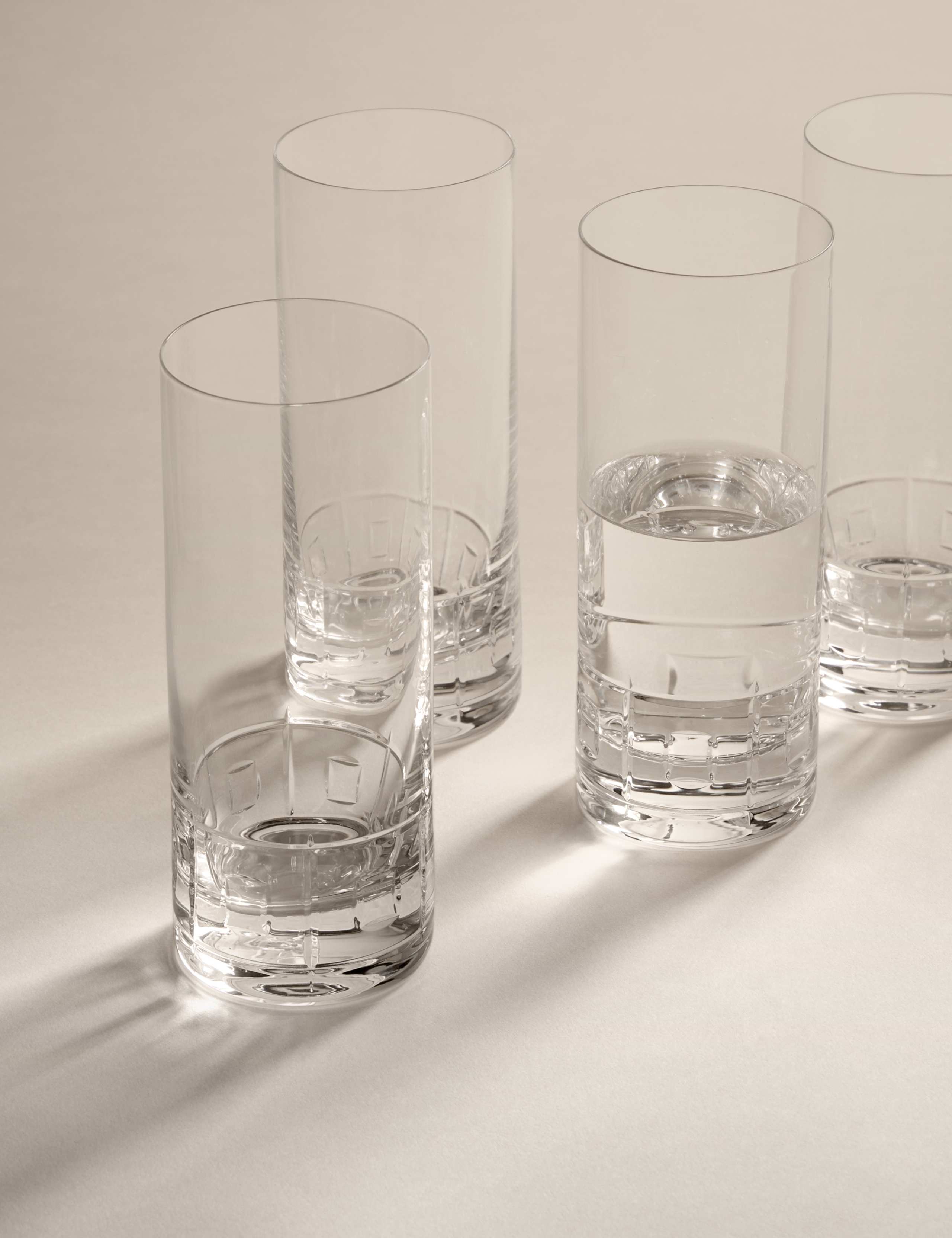 Set of 4 Etched Hi Ball Glasses 6 of 8