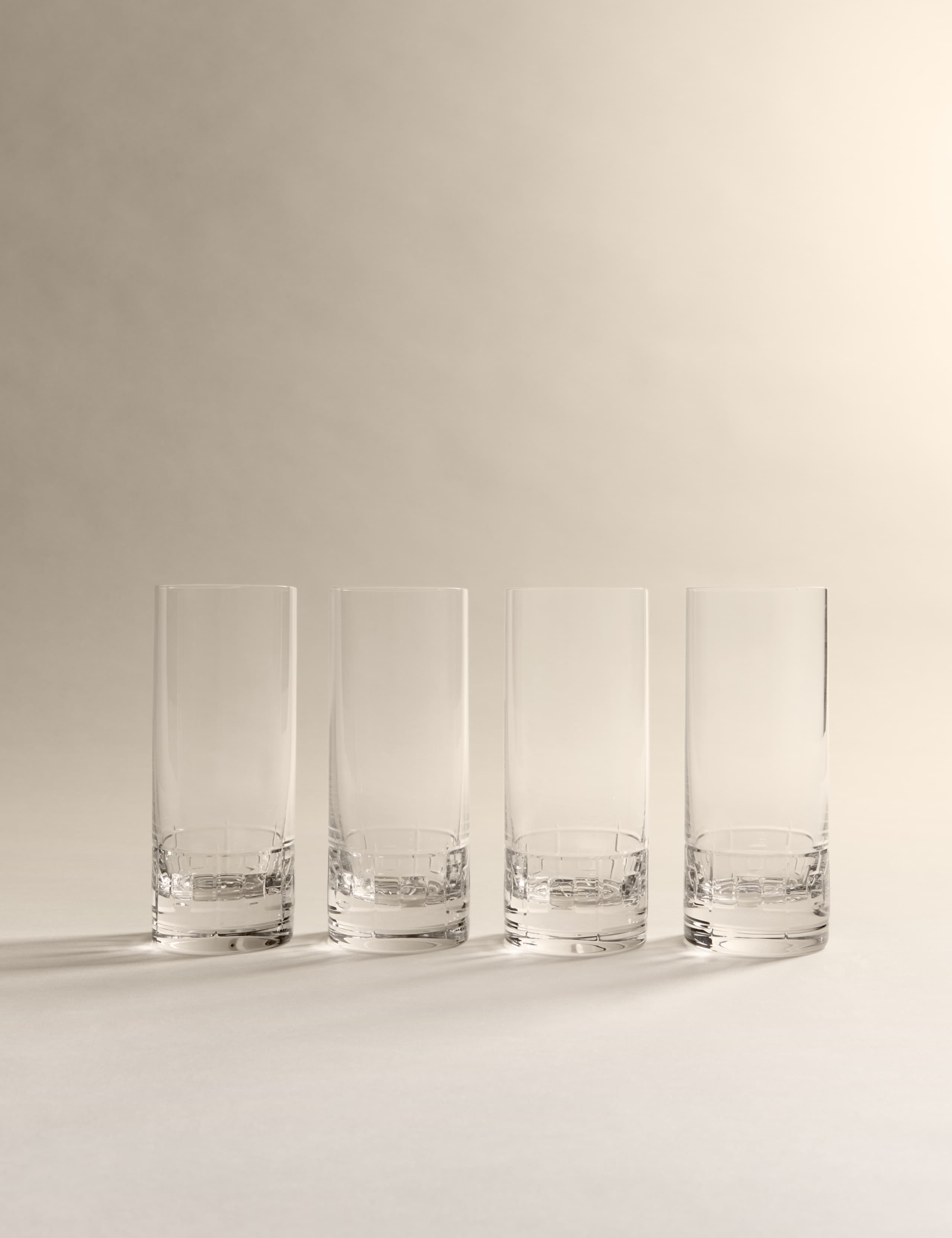 Set of 4 Etched Hi Ball Glasses 7 of 8