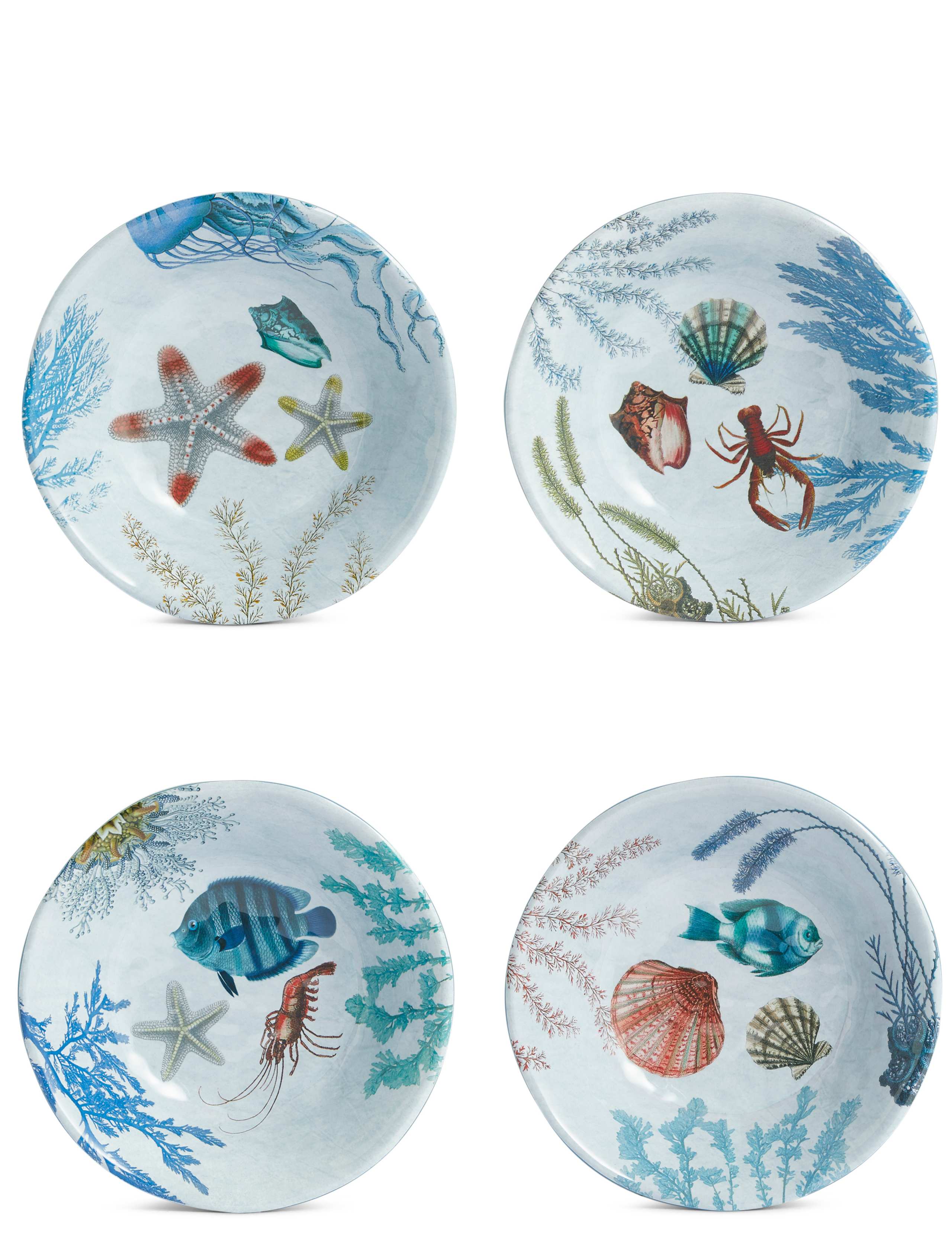 Set of 4 Nautical Cereal Bowls 2 of 8
