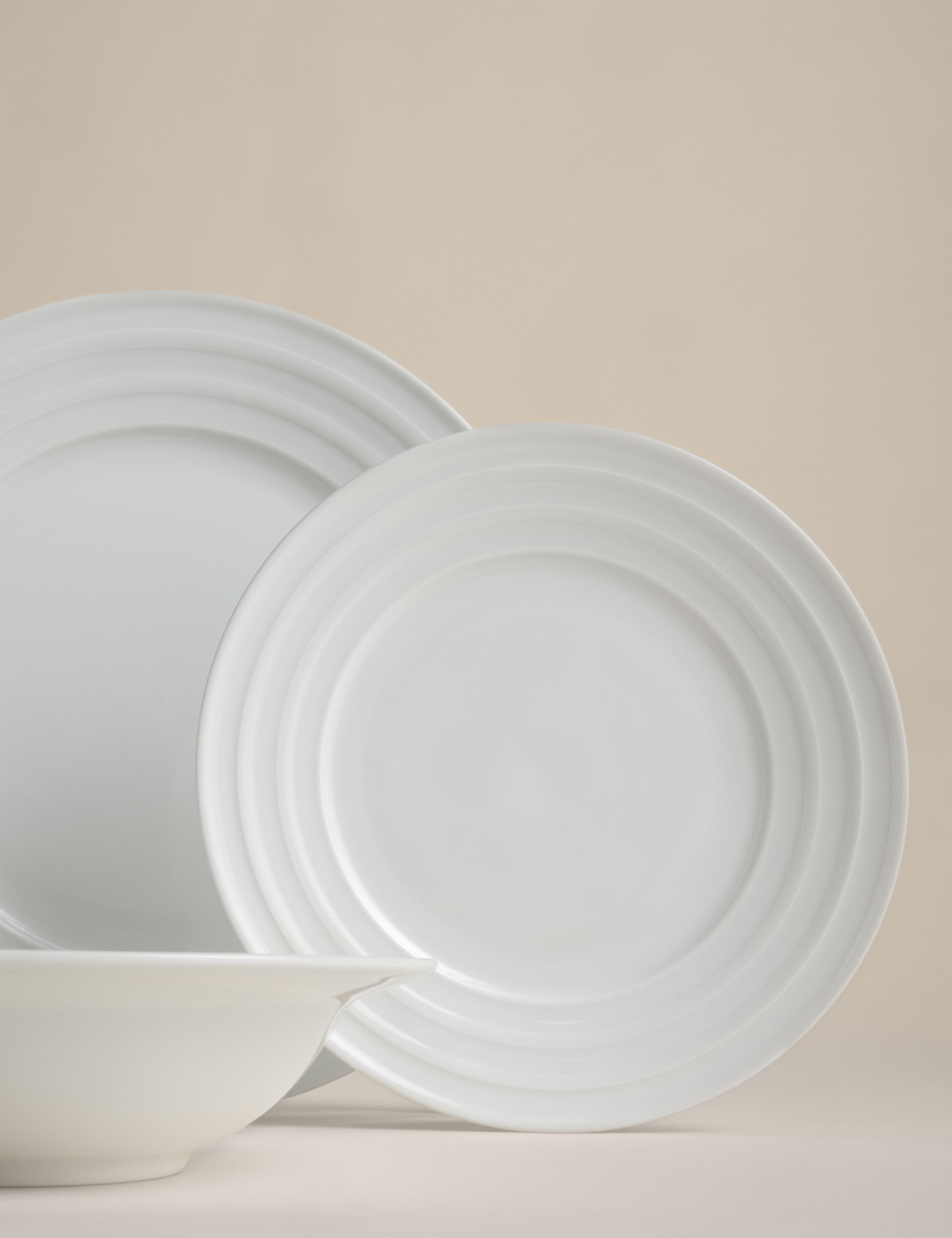 12 Piece Burford Embossed Rim Dinner Set 1 of 5