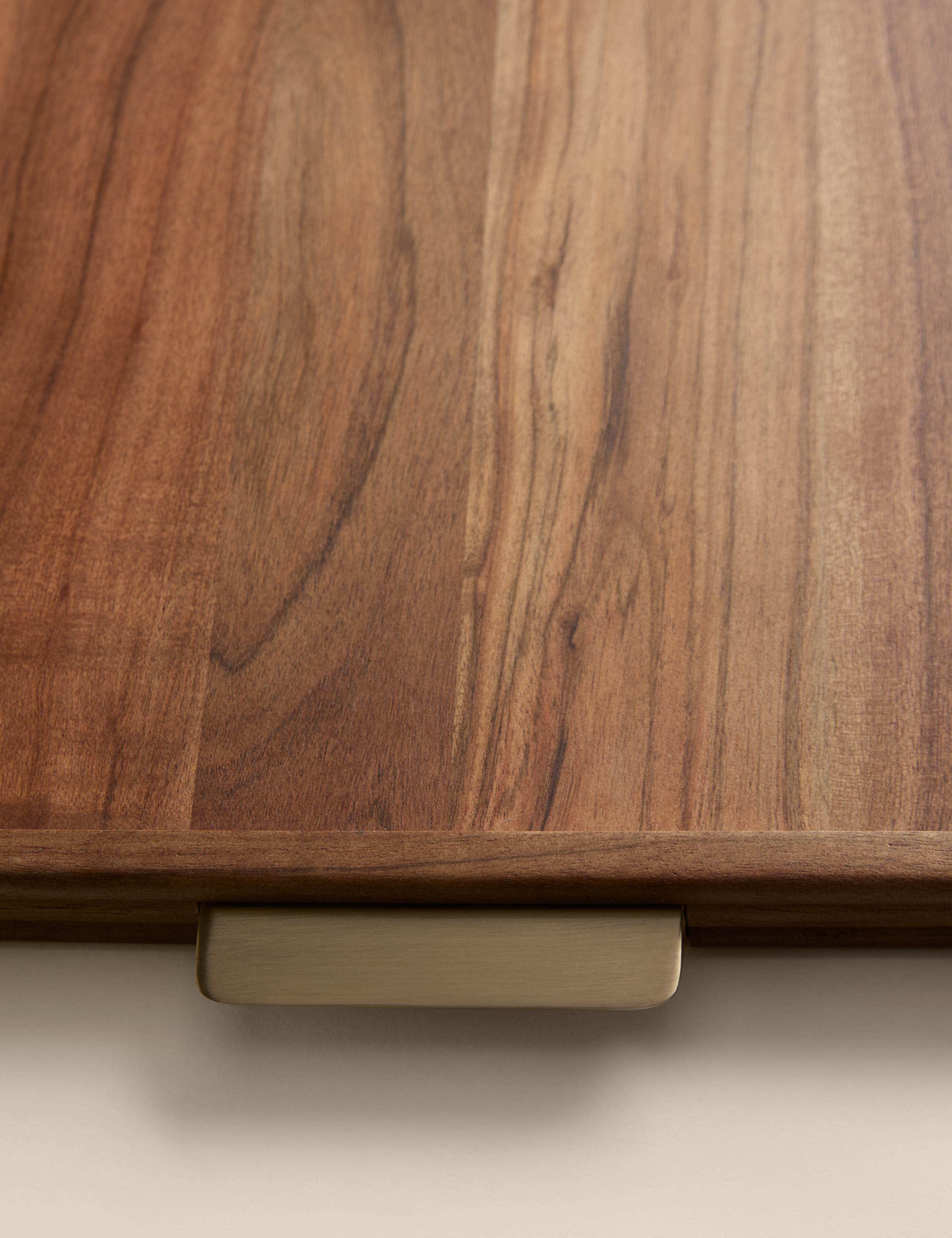 Wooden Ribbed Tray 4 of 6