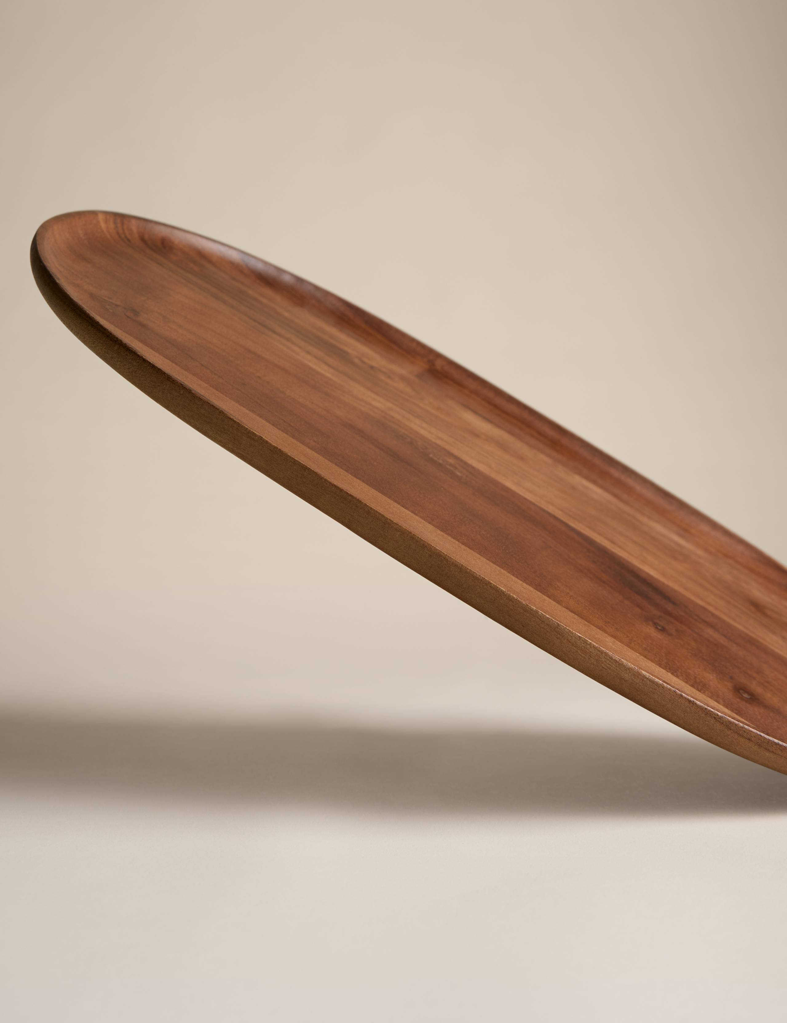 Extra Large Wooden Oblong Serving Platter 3 of 4