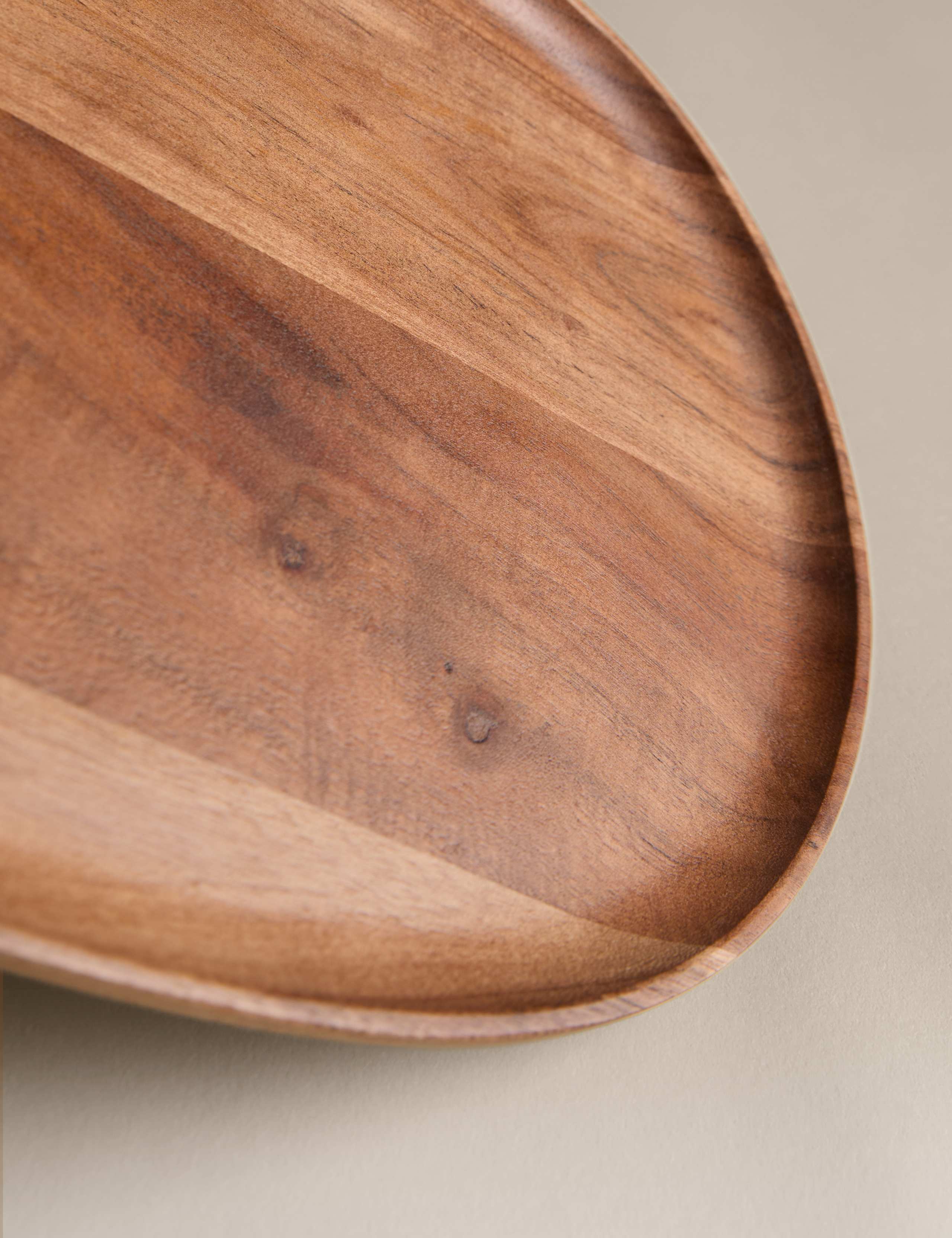Extra Large Wooden Oblong Serving Platter 4 of 4