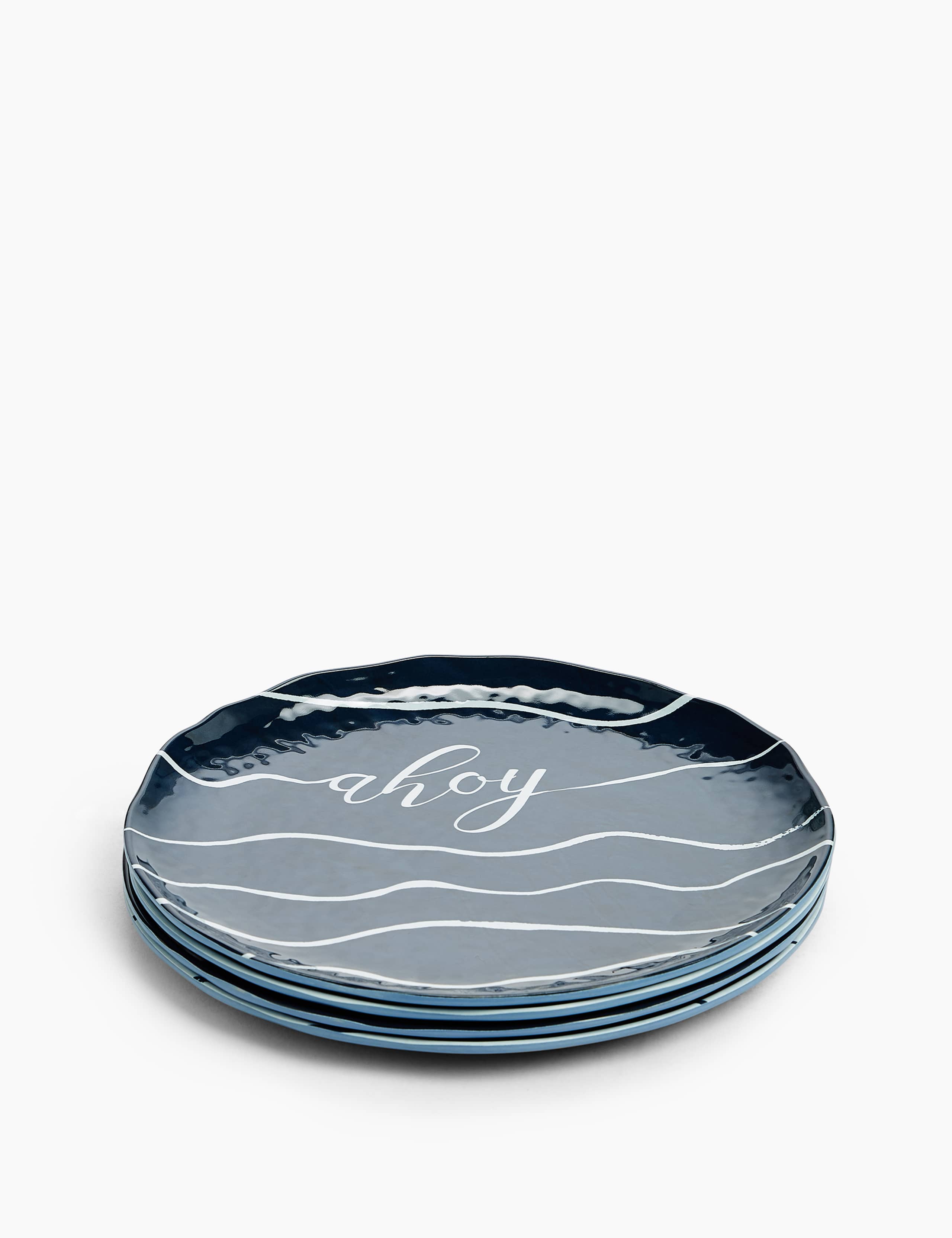 Set of 4 Nautical Side Plates 3 of 5