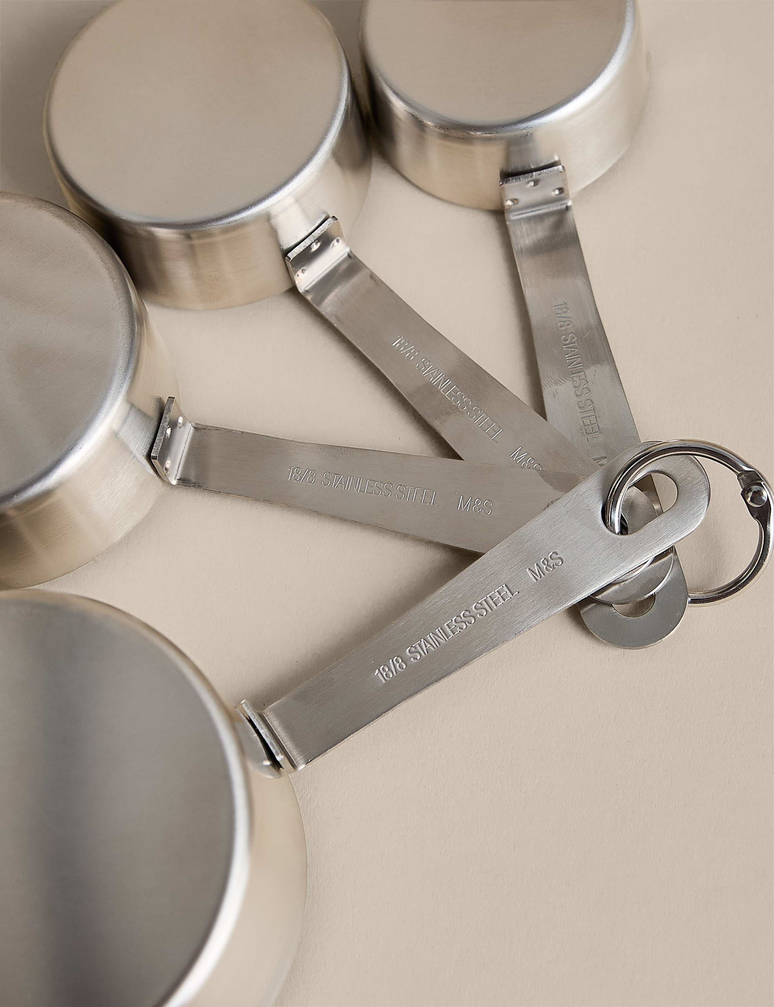 4 Piece Stainless Steel Measuring Cups 3 of 3