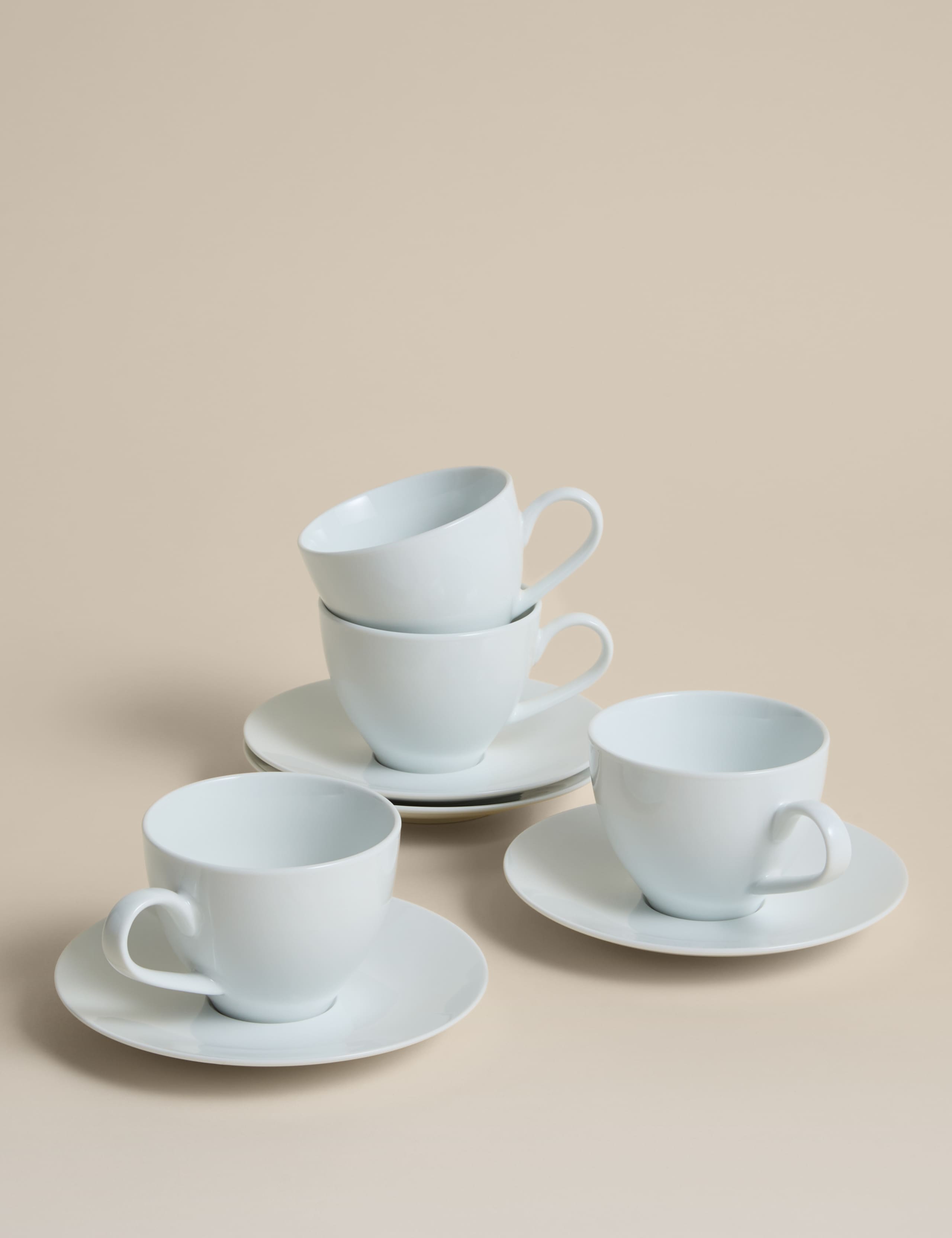 Set of 4 Burford Coupe Cups & Saucers 4 of 4