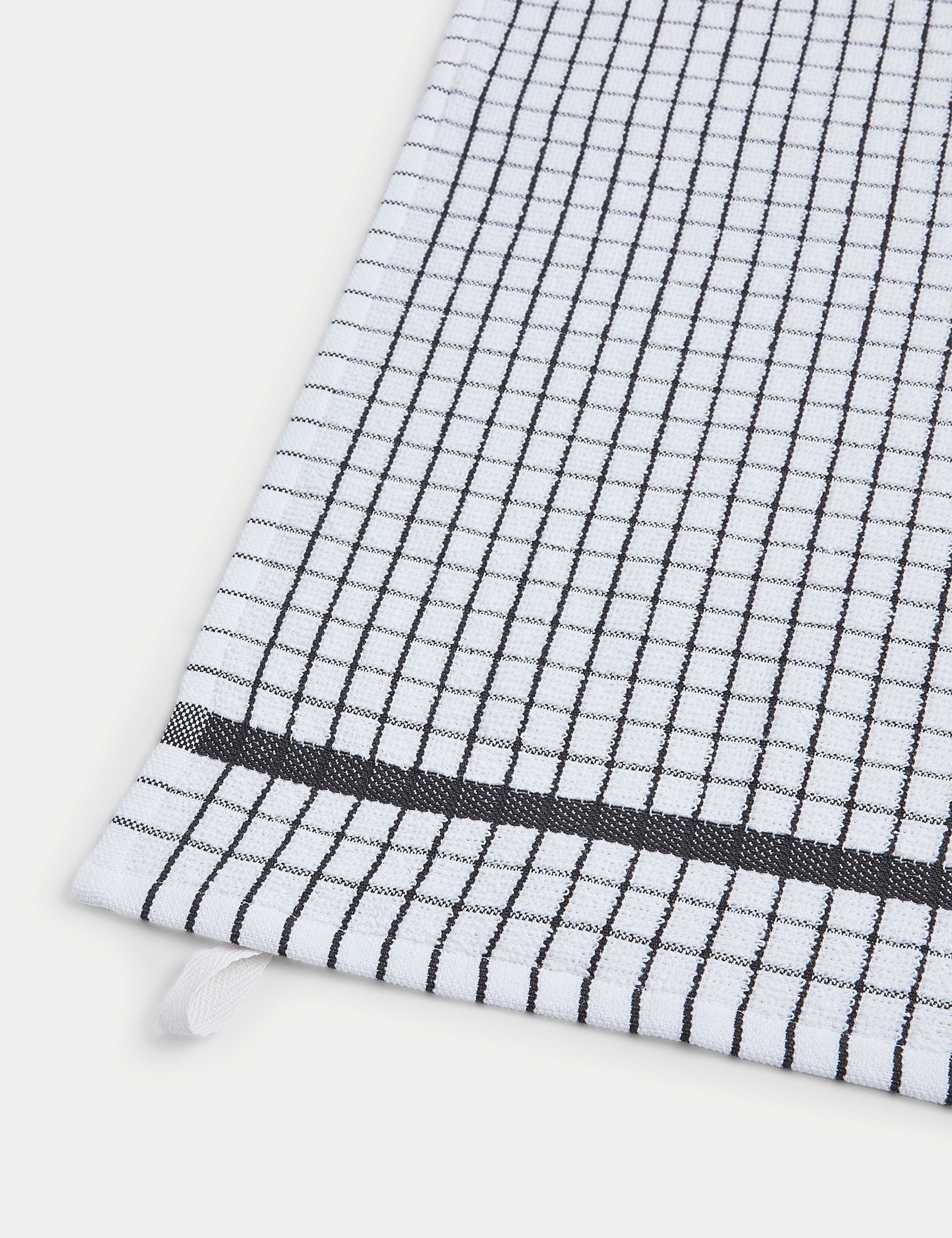 Set of 5 Checked Terry Tea Towels 3 of 3