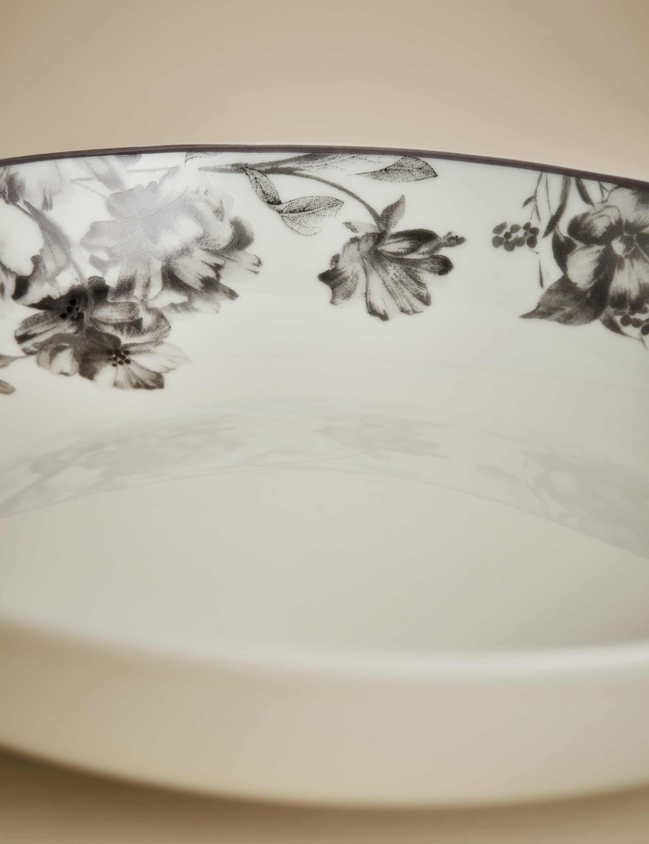 Set of 4 Floral Pasta Bowls 4 of 5
