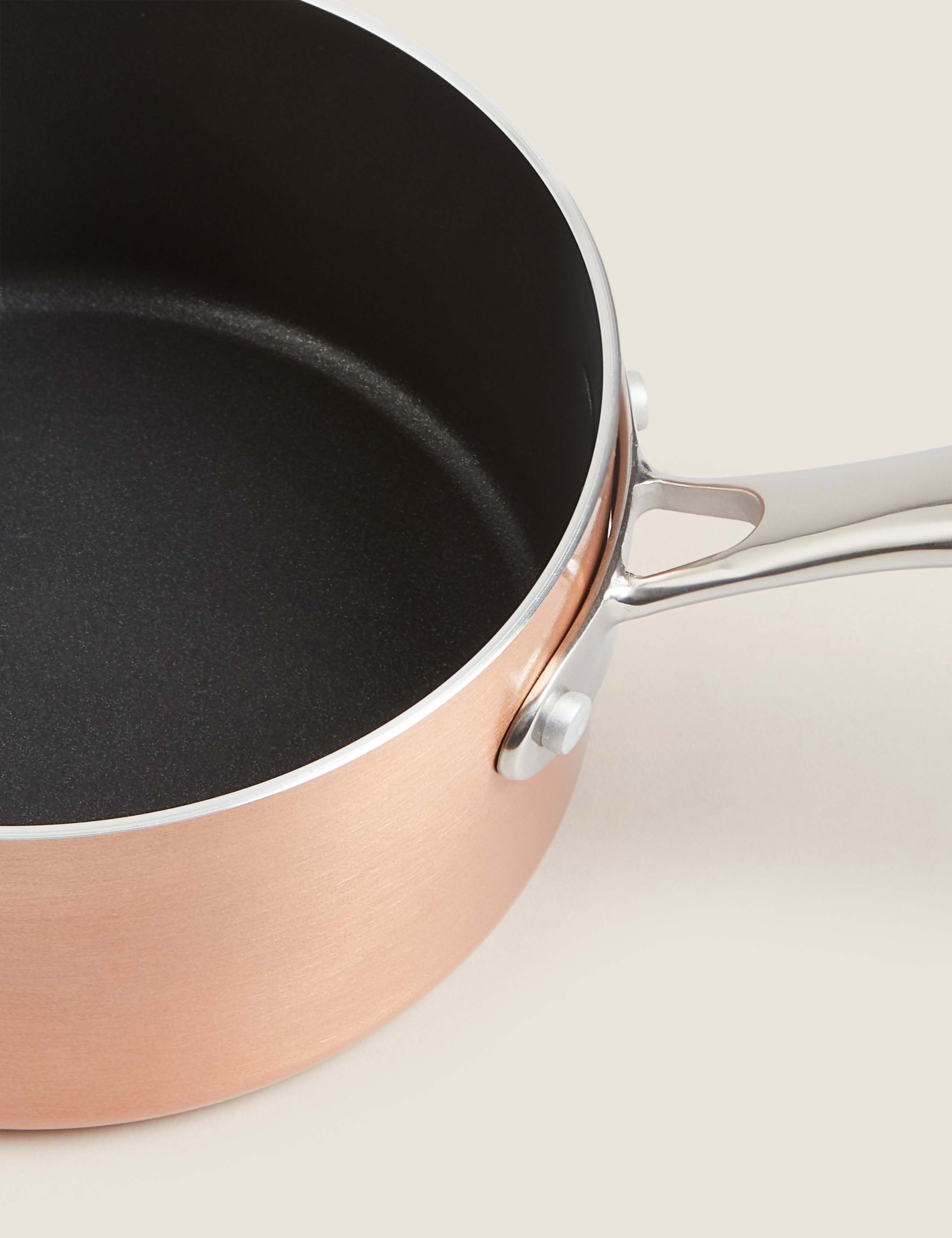 4 Piece Copper Aluminium Non-Stick Pan Set 3 of 4