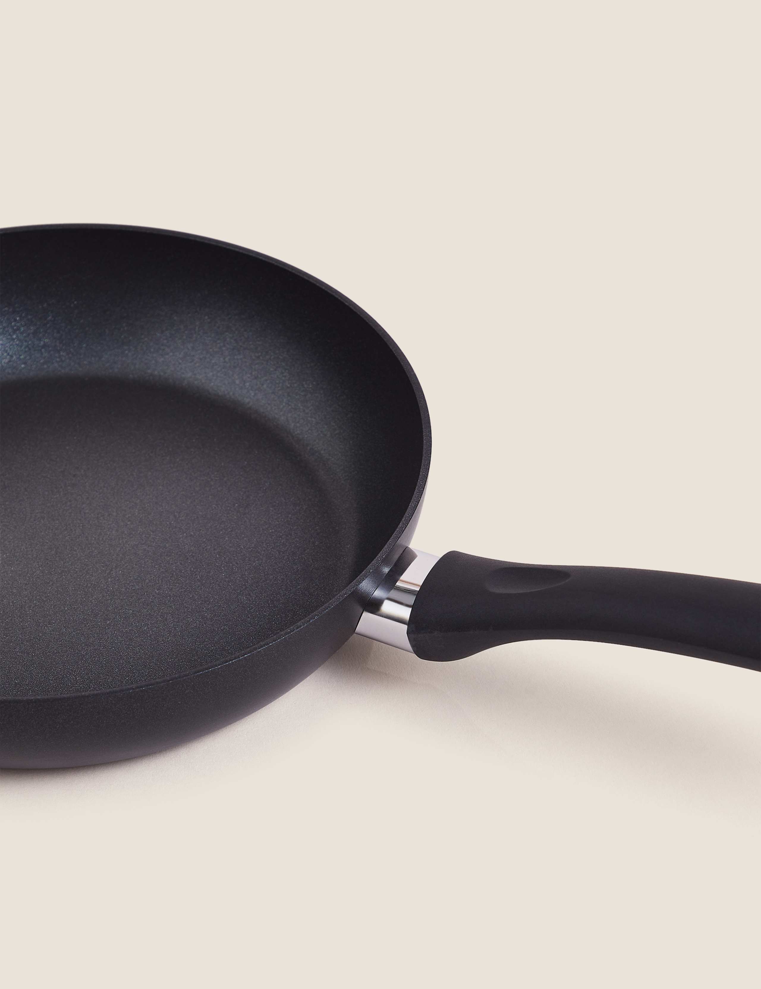 2 Piece Black Aluminium Non-Stick Frying Pan Set 3 of 3