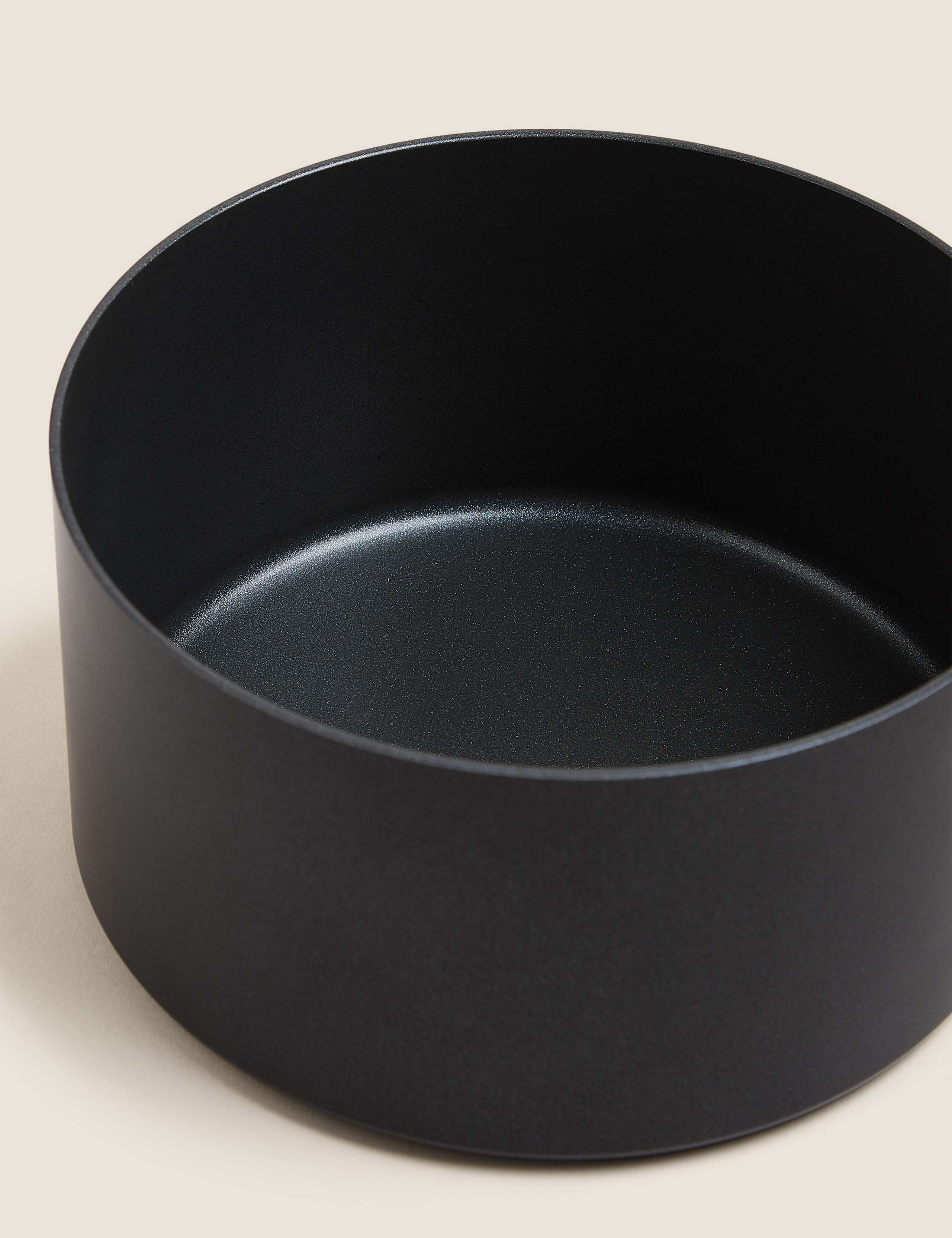 Black Aluminium 20cm Non-Stick Saucepan 2 of 3