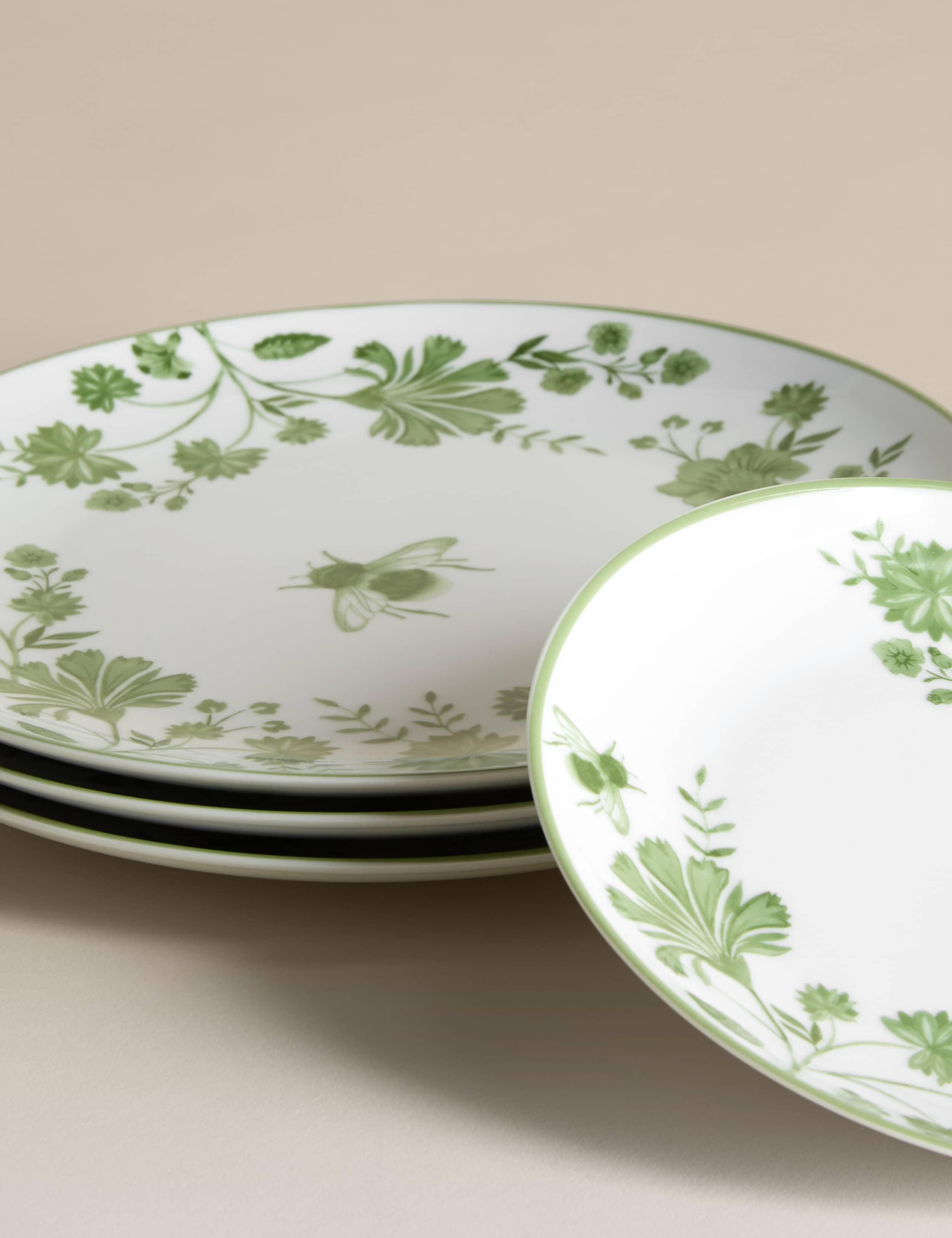 12 Piece Floral Bee Dinner Set 7 of 7