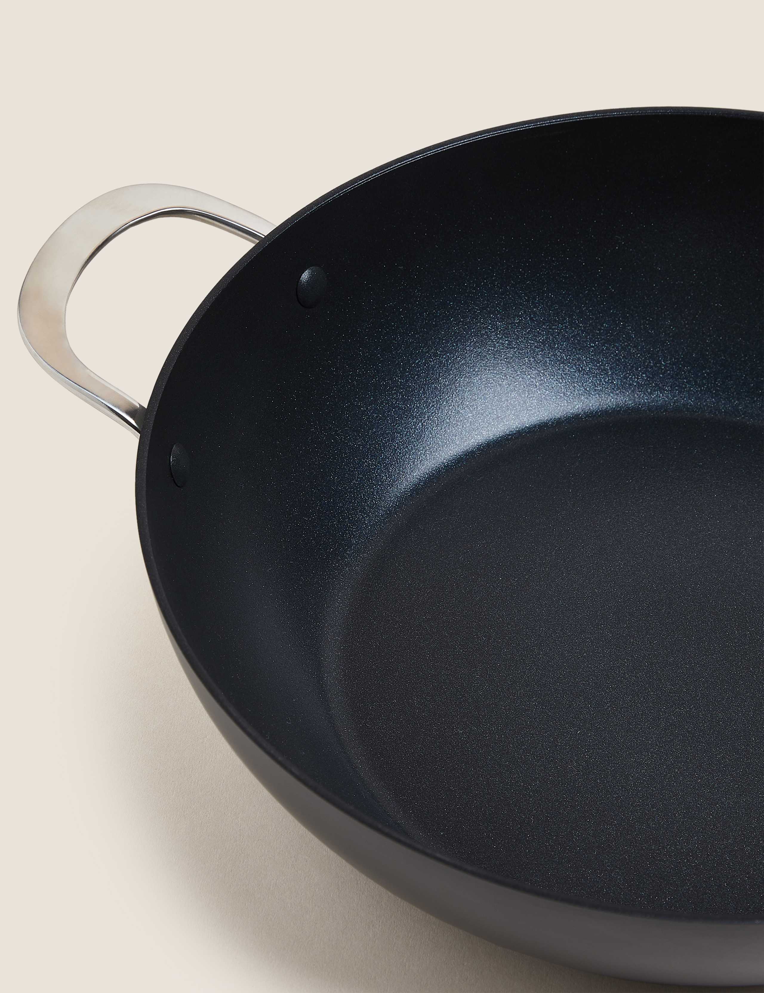 Hard Anodised 30cm Large Wok 2 of 3