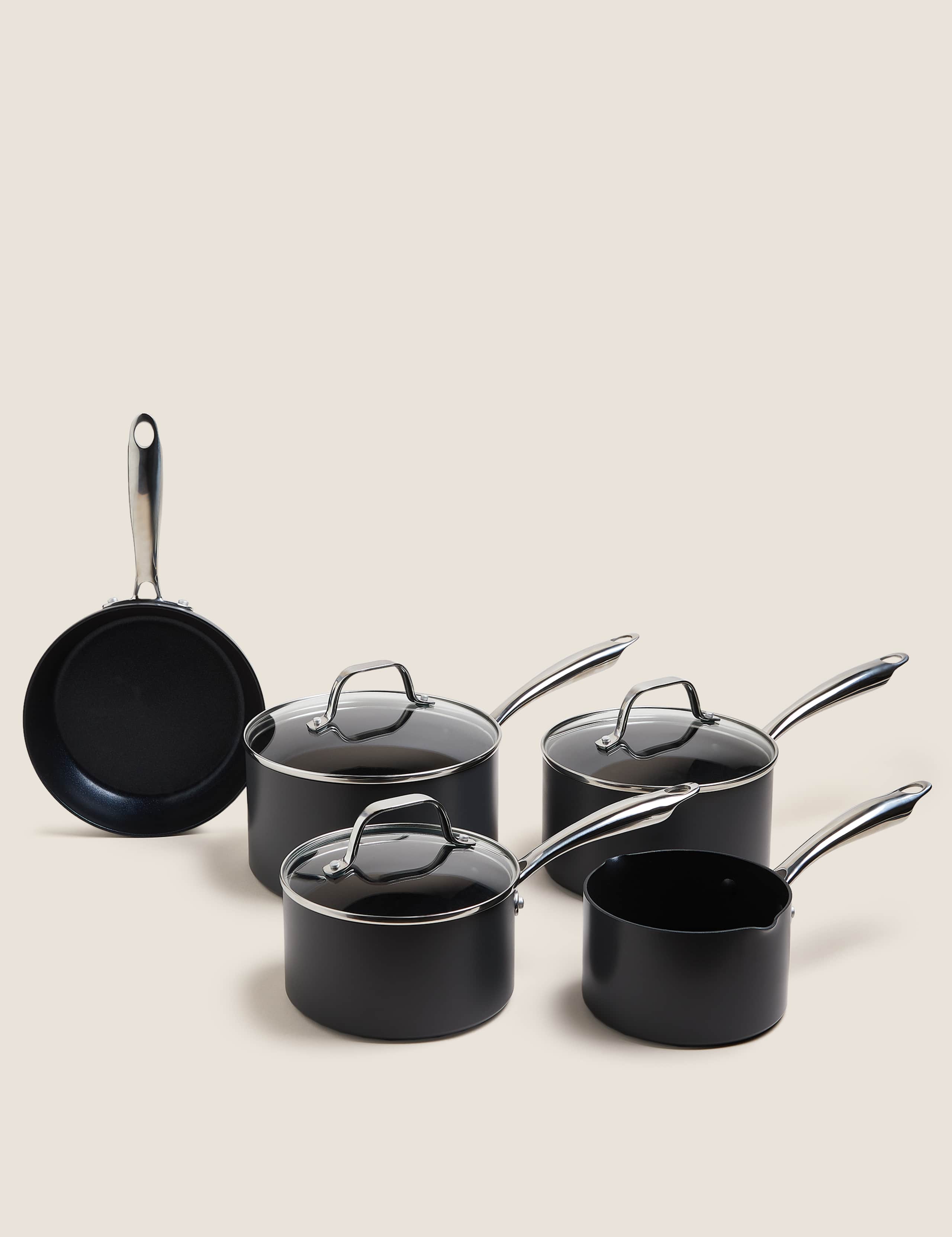 5 Piece Hard Anodised Pan Set 2 of 4