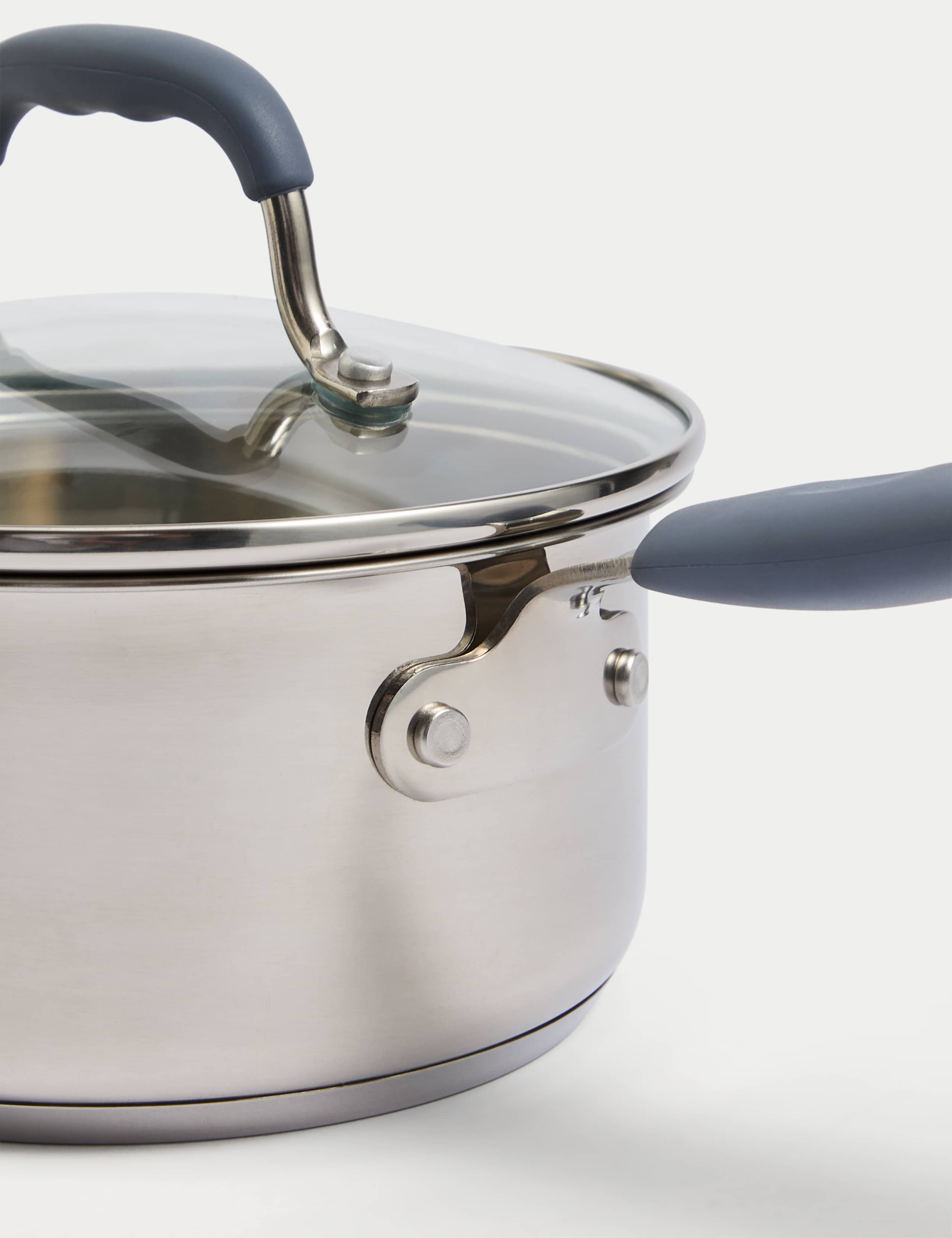 4pc Stainless Steel Pan Set 4 of 4