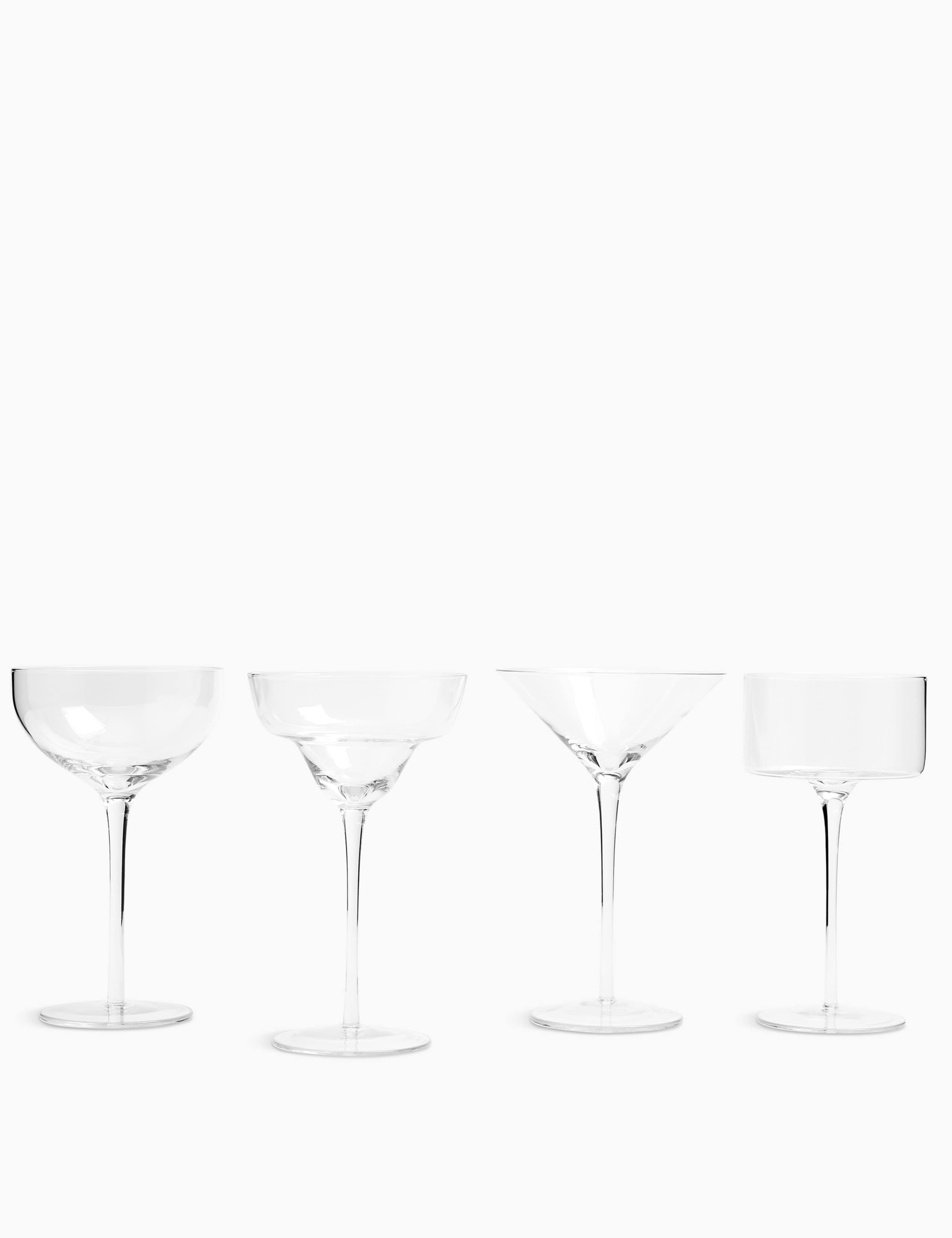 Set of 4 Martini Glasses 1 of 7