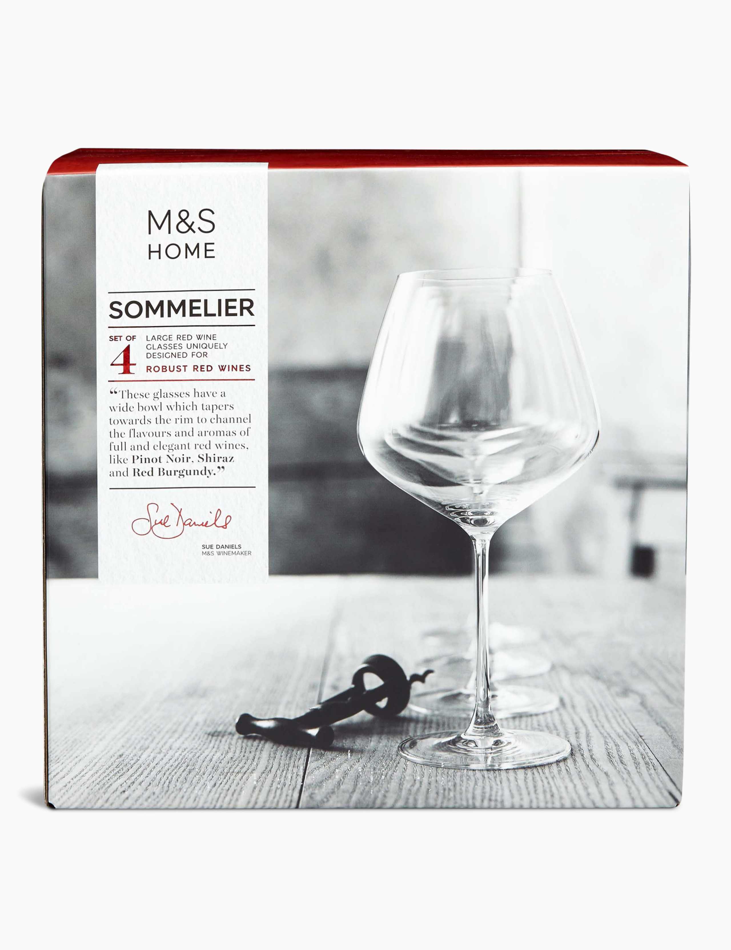 Set of 4 Large Red Wine Glasses 4 of 7