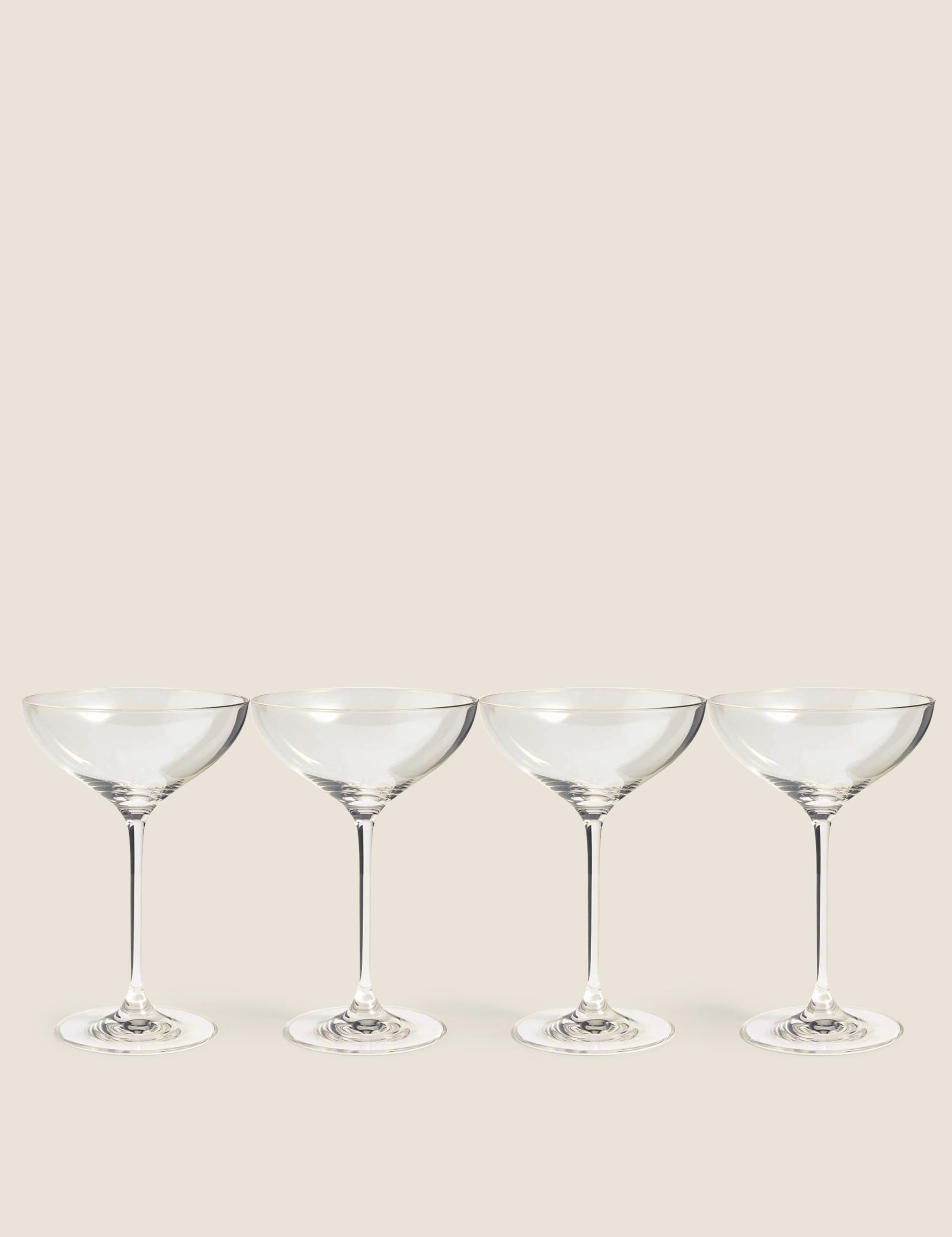 Set of 4 Champagne Saucers 2 of 5