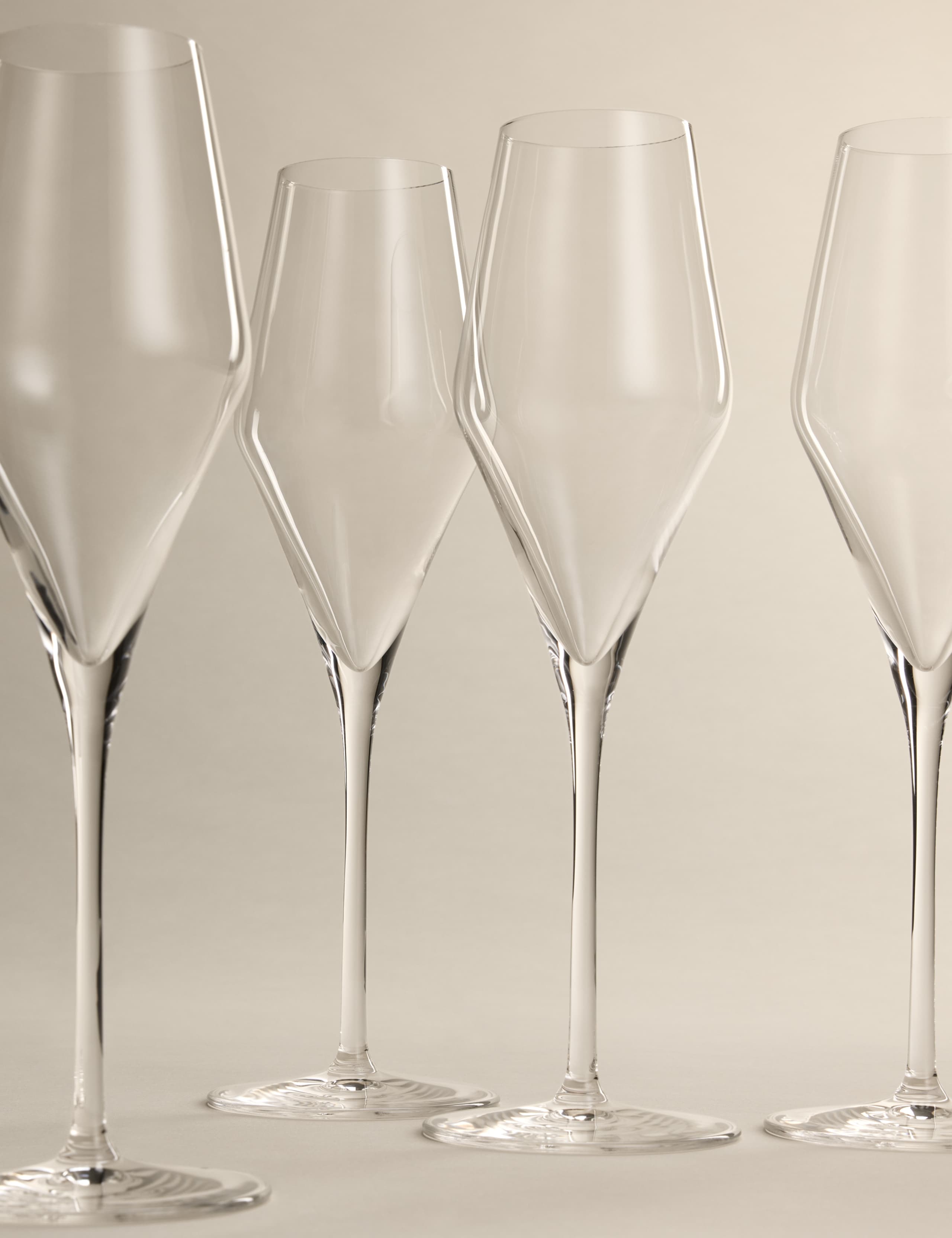 Set of 4 Luna Crystal Flutes 1 of 5