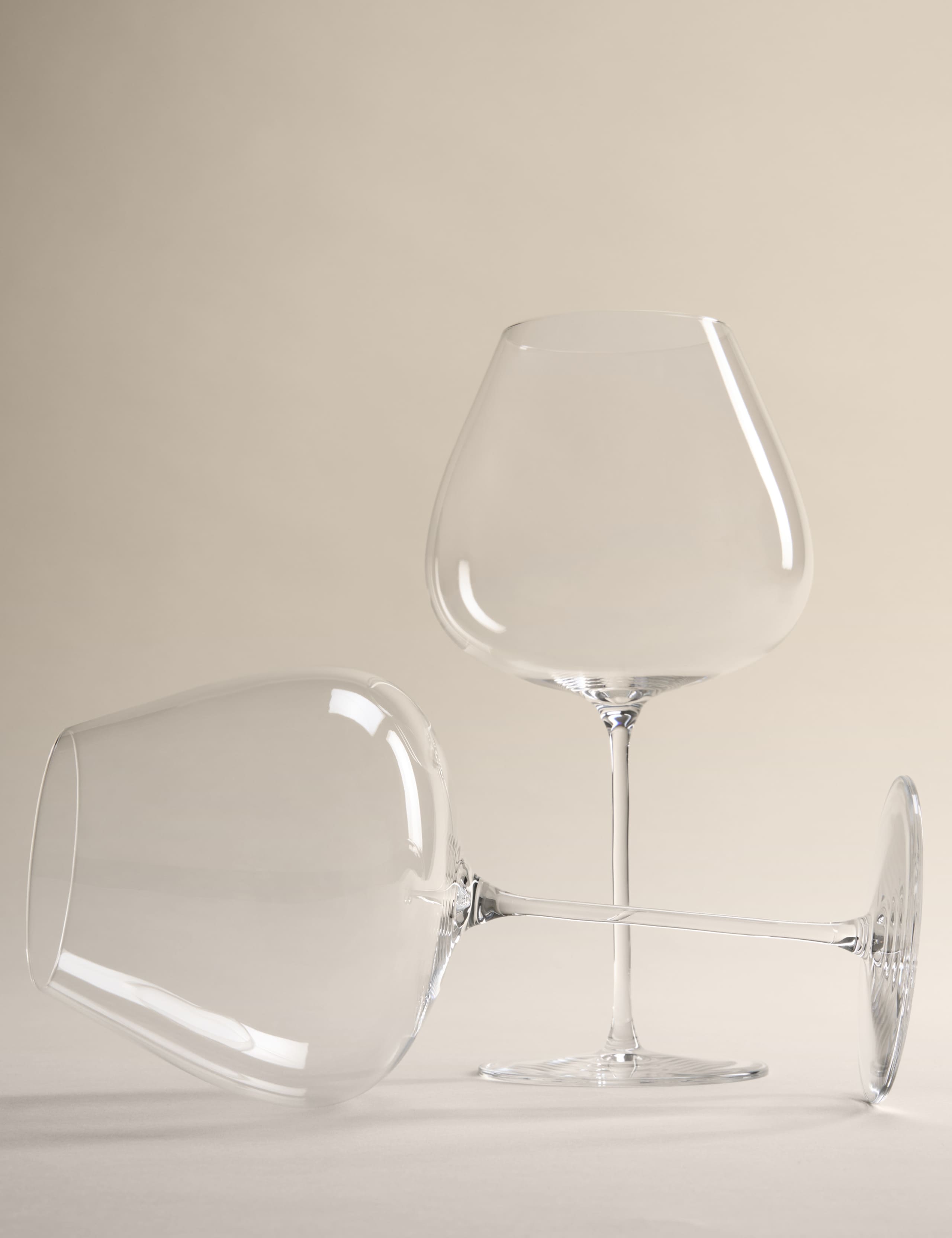Set of 4 Ultra Light Crystal Large Red Wine Glasses 3 of 5