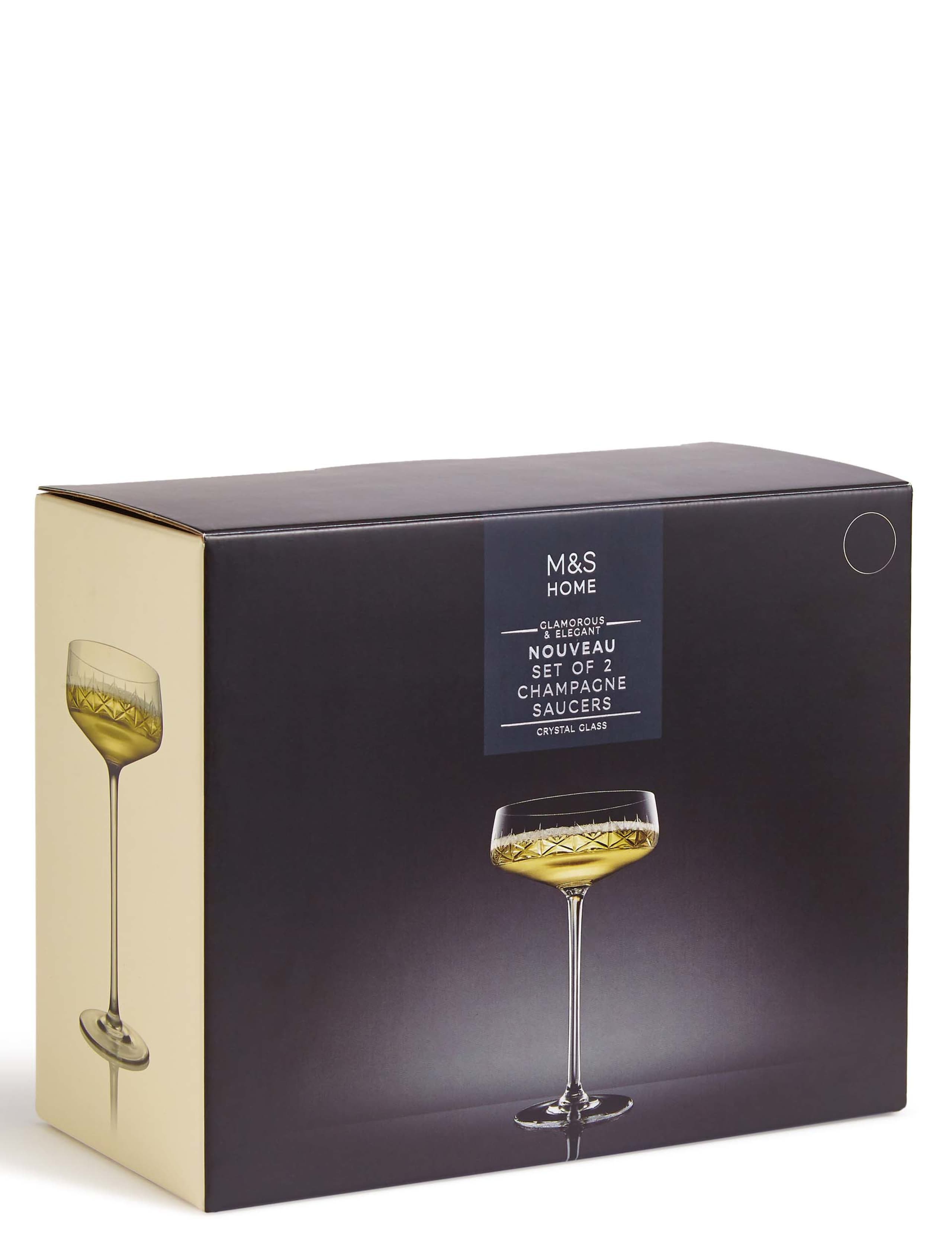 Nouveau 2 Pack Champagne Saucer 4 of 6