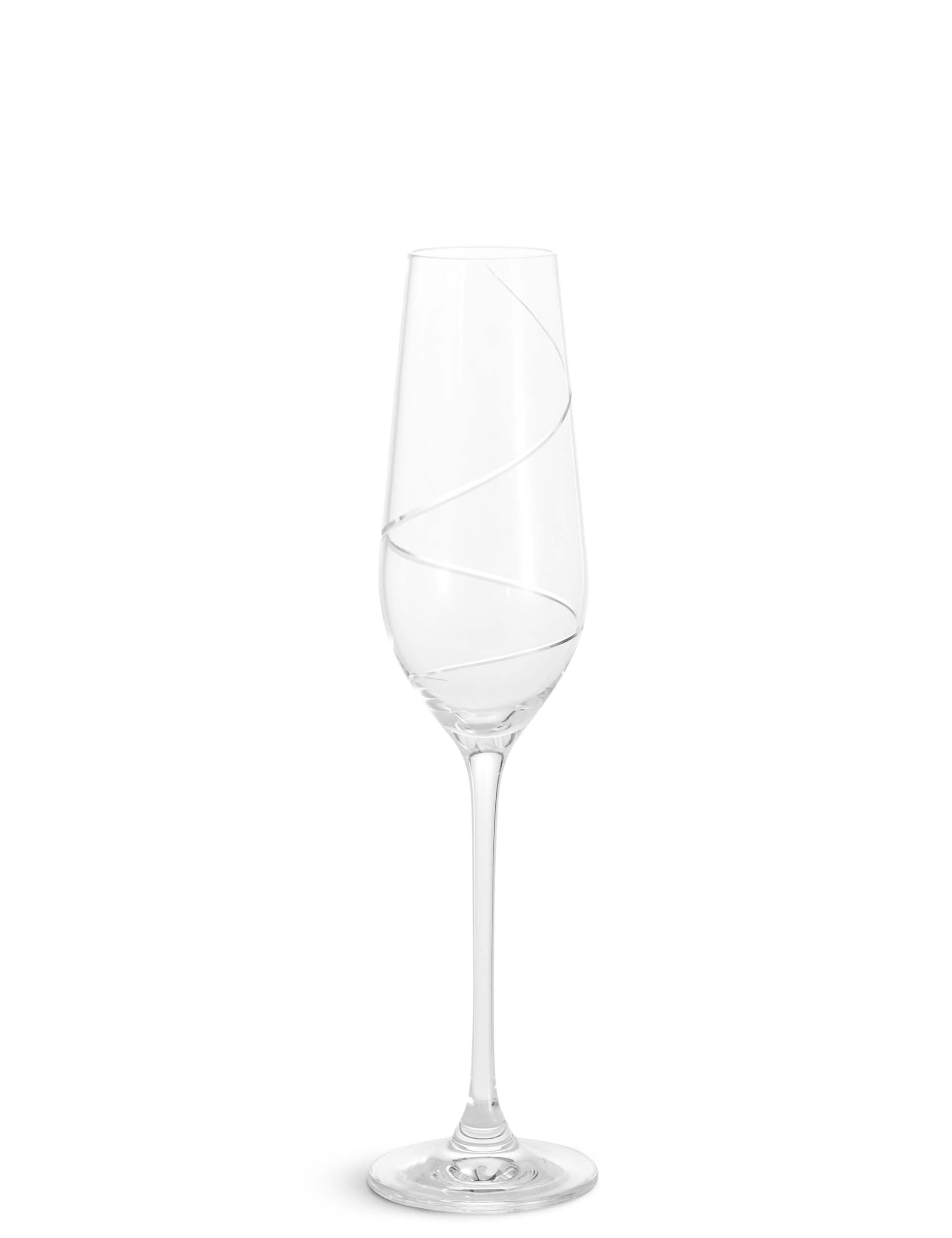 Swirl 4 Pack Champagne Flutes 1 of 3