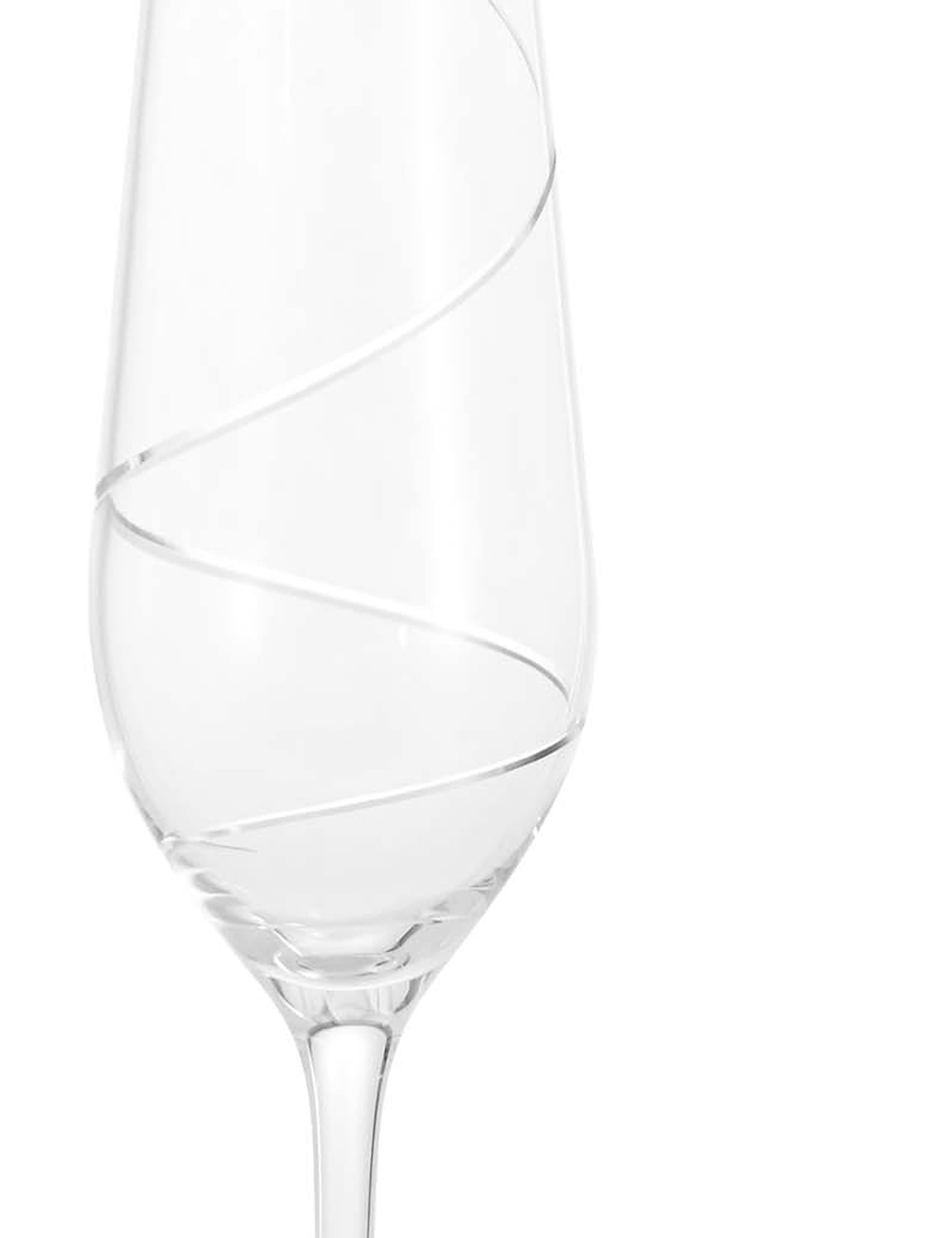 Swirl 4 Pack Champagne Flutes 3 of 3