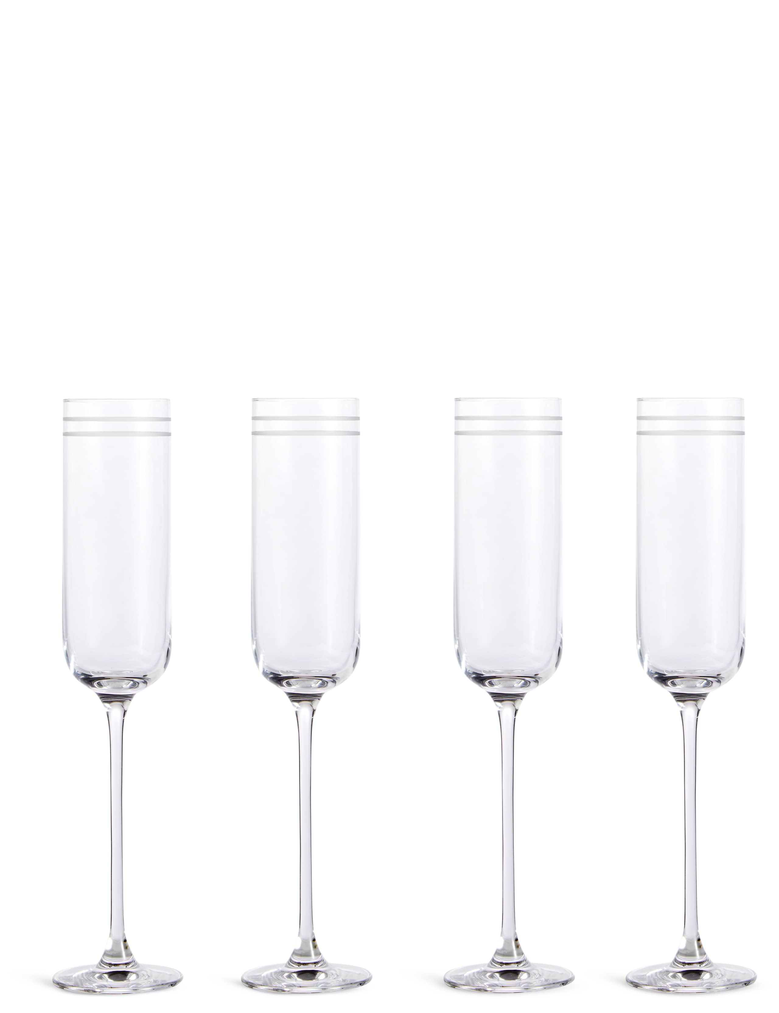 Set of 4 Marlowe Stripe Champagne Flutes 2 of 4