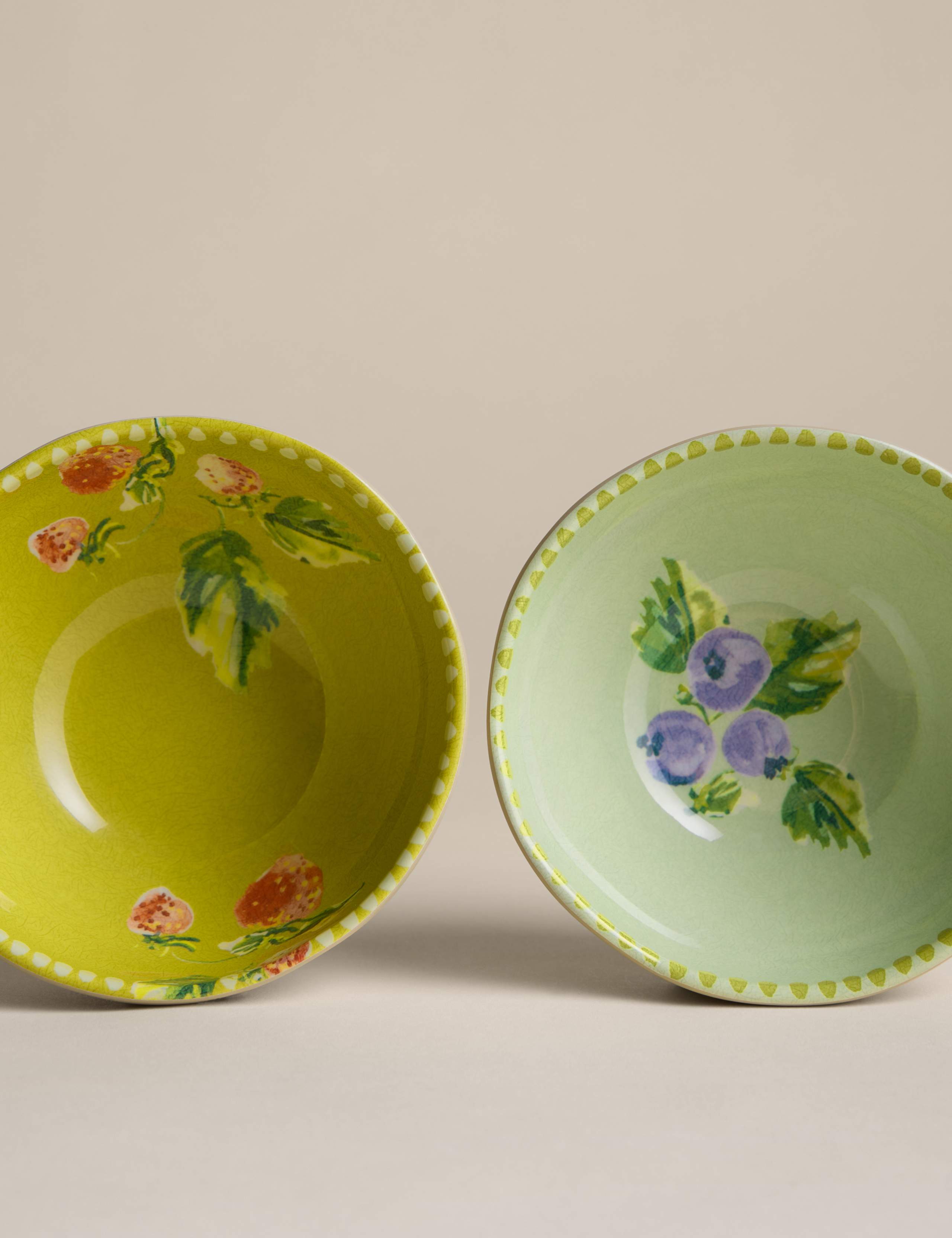 Set of 2 Spring Meadow Picnic Nibble Bowls 5 of 7