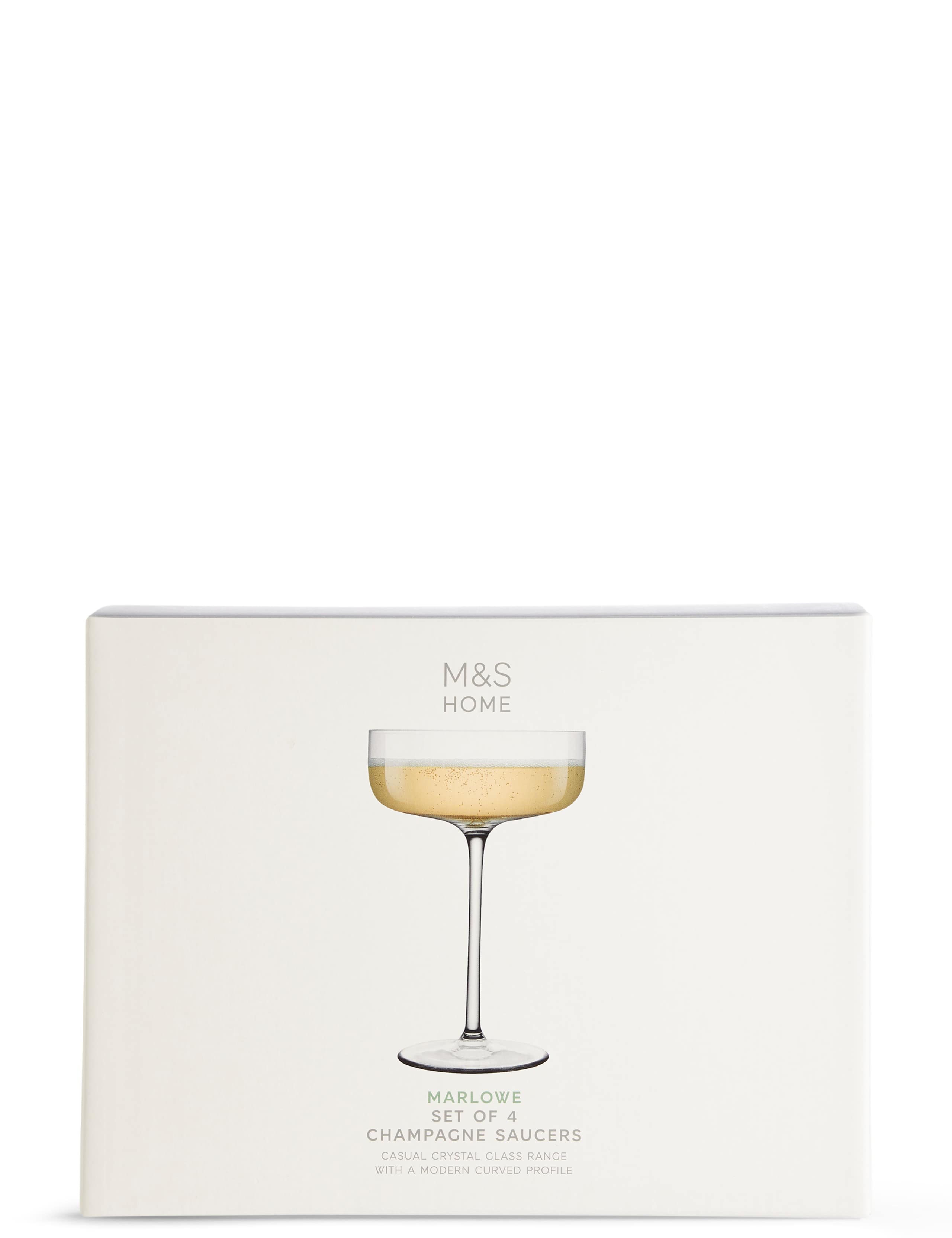 Set of 4 Marlowe Champagne Saucers 4 of 4