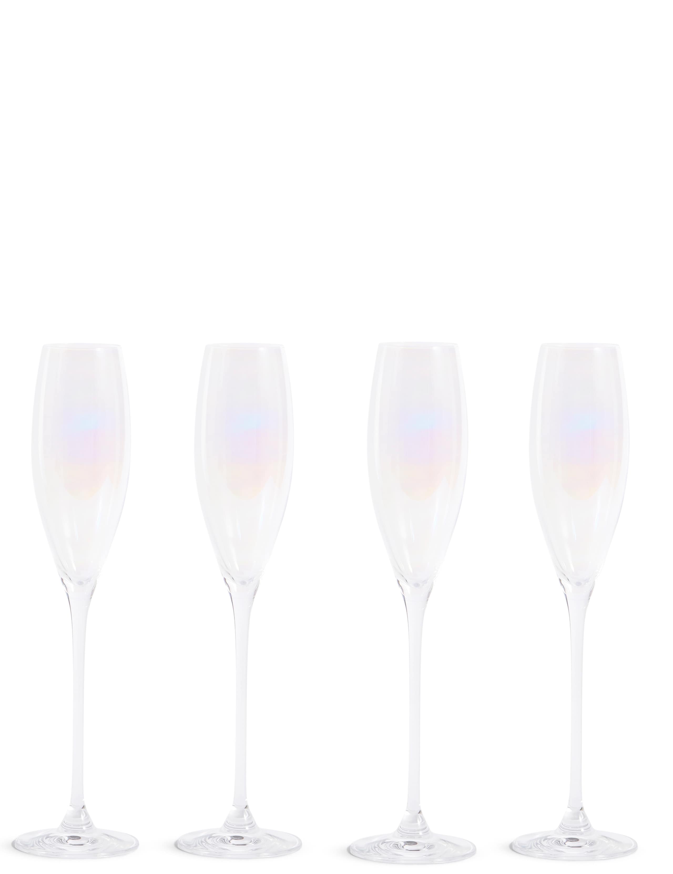 Set of 4 Elegance Pearl Champagne Flutes 2 of 3