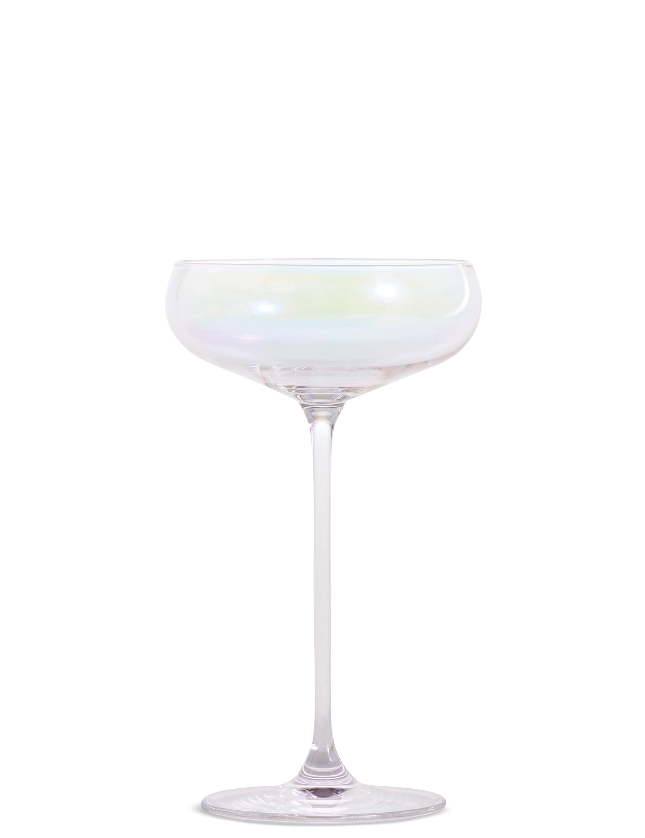 Set of 4 Elegance Pearl Champagne Saucers 1 of 4