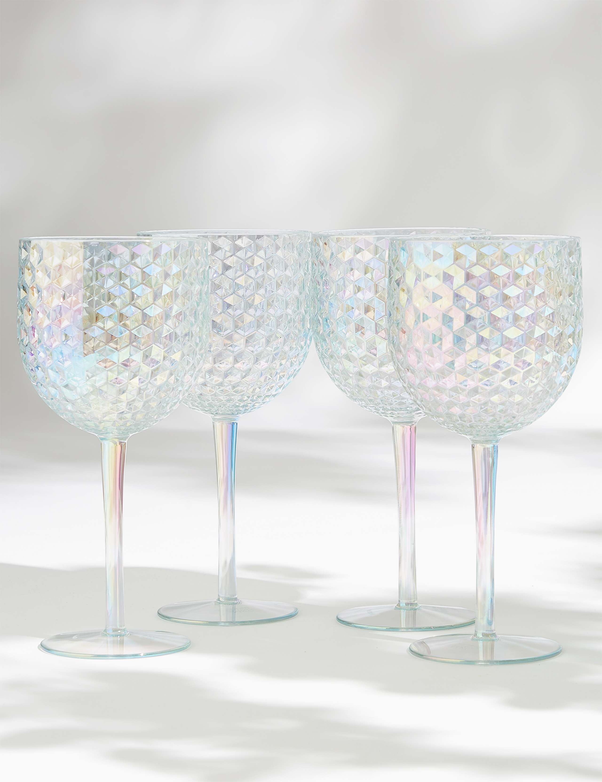 Set of 4 Lustre Picnic Wine Glasses 1 of 4