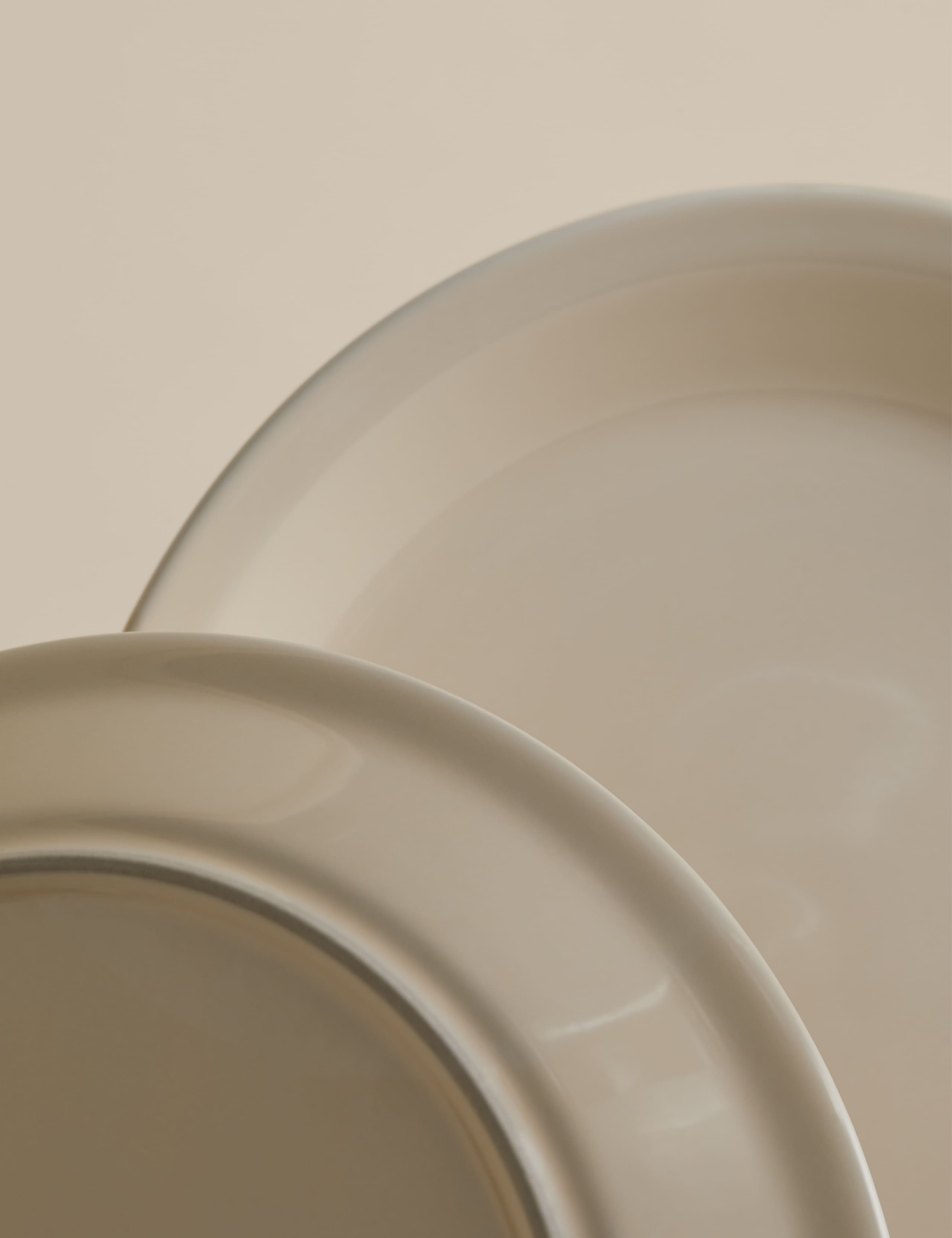 Set of 4 Greenwich Stoneware Dinner Plates 3 of 4