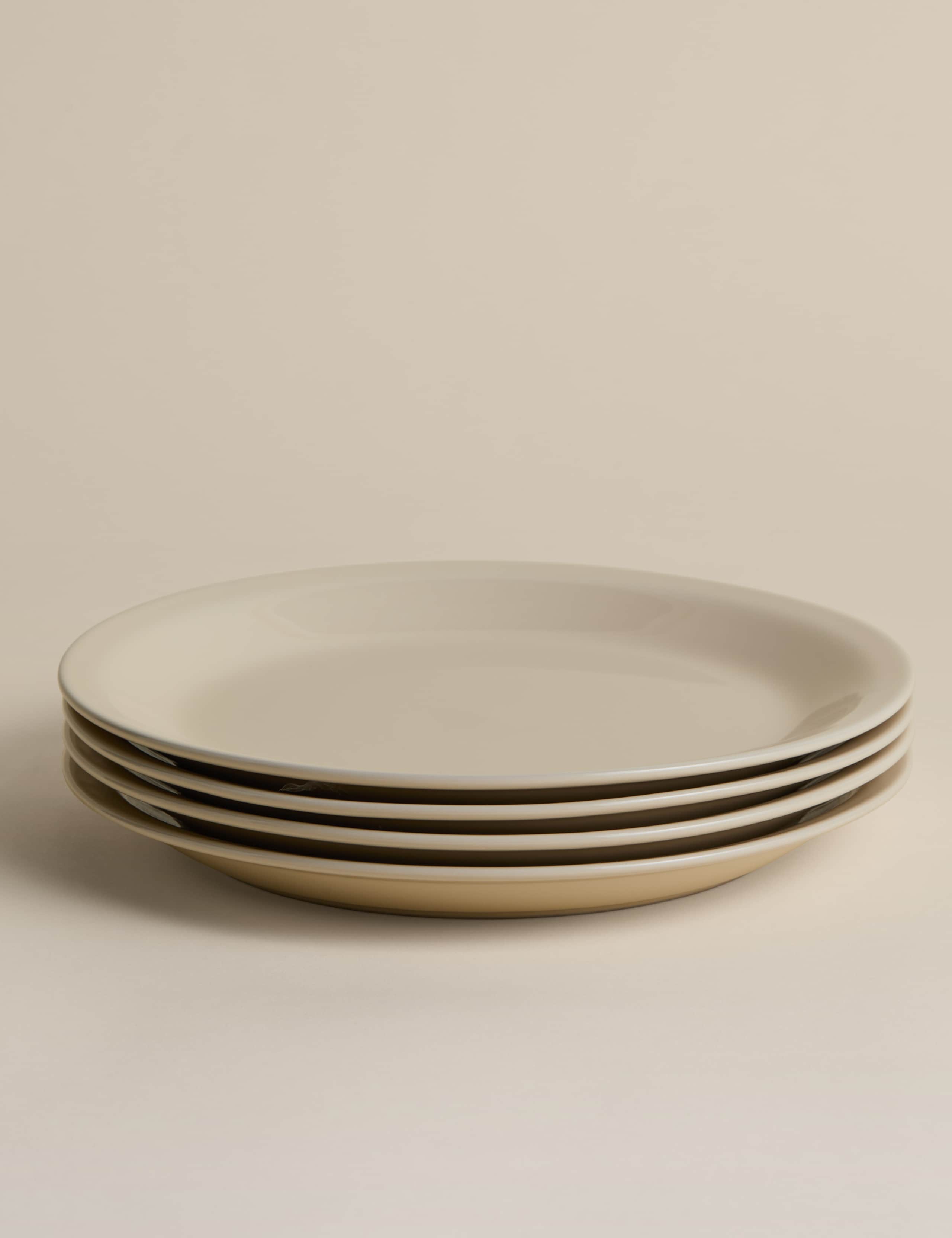 Set of 4 Greenwich Stoneware Dinner Plates 4 of 4