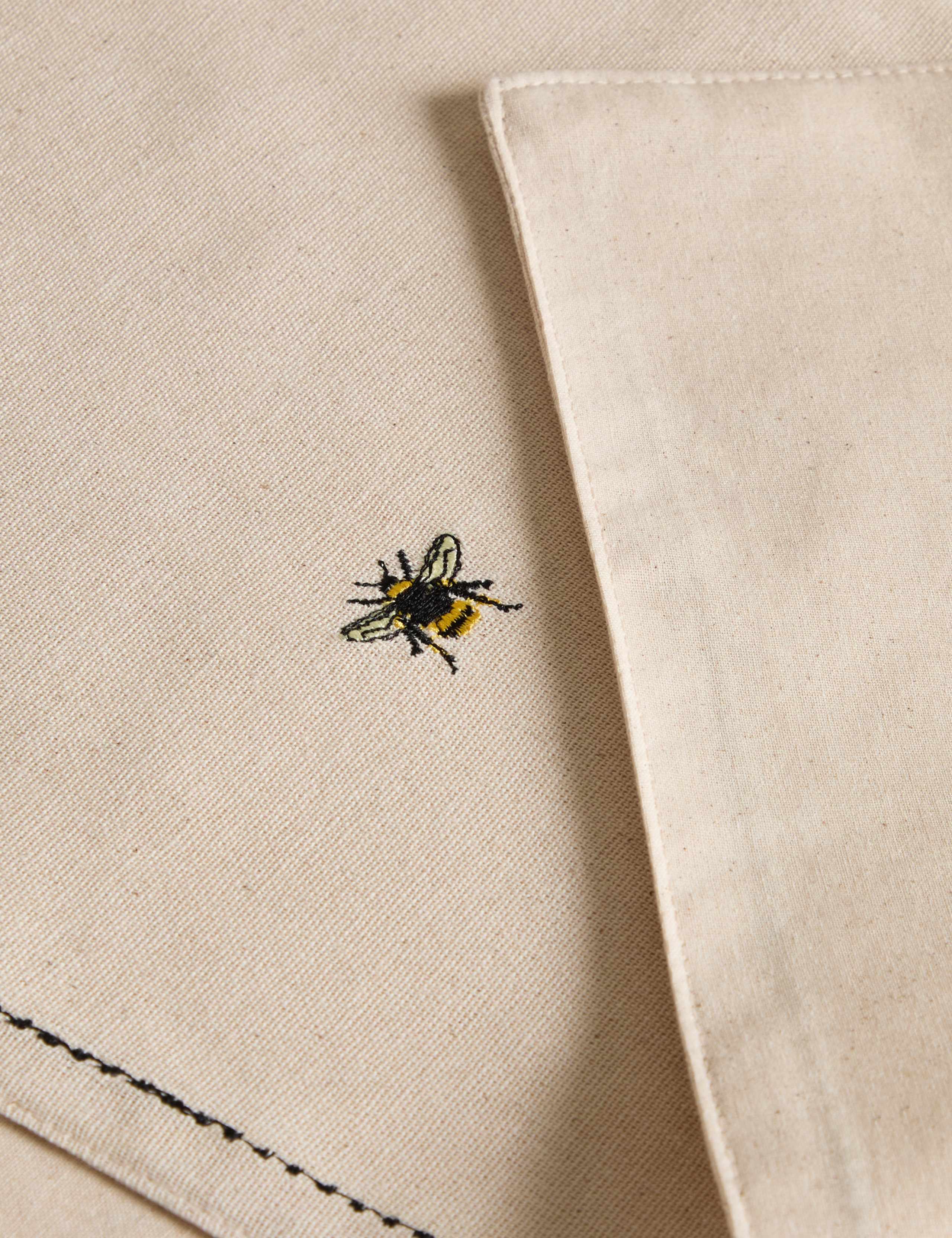 Pure Cotton Embroidered Bee Table Runner 3 of 7