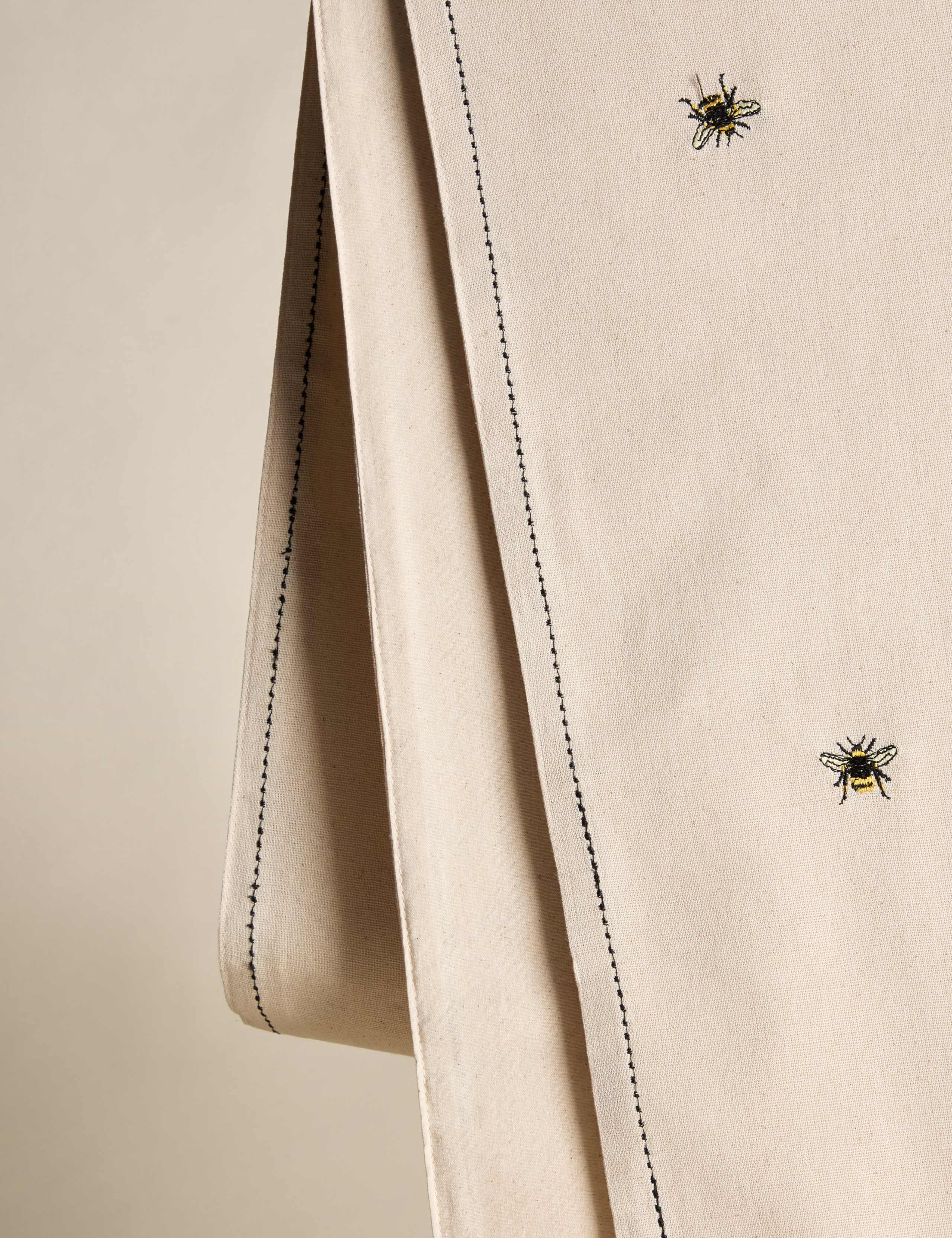 Pure Cotton Embroidered Bee Table Runner 5 of 7