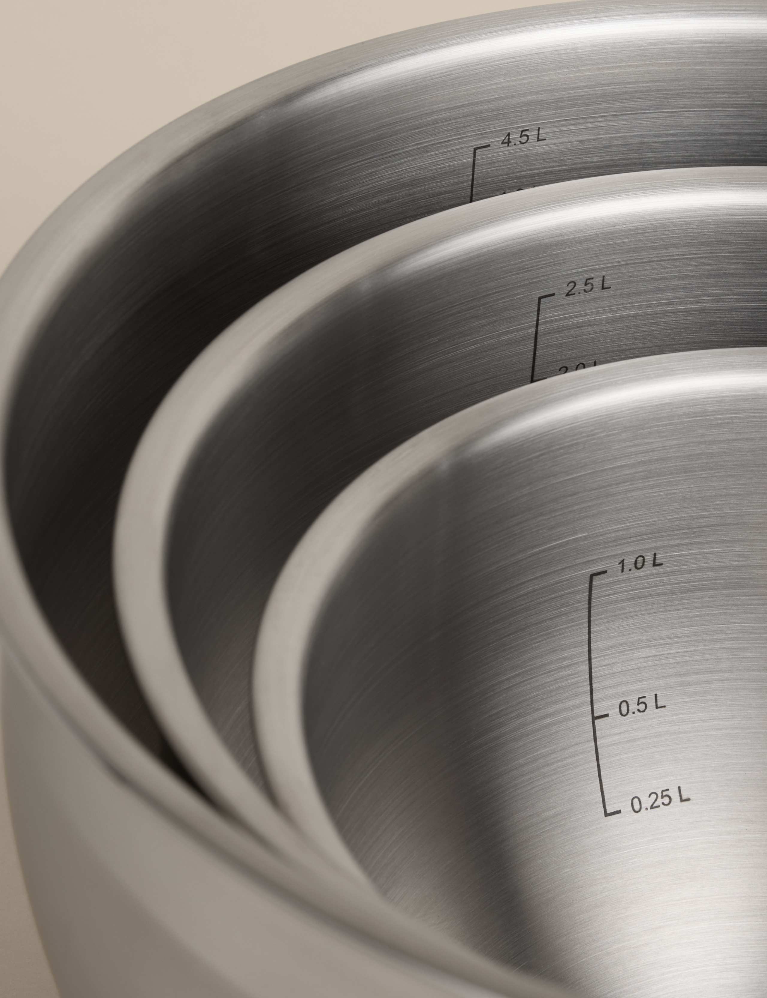 Set Of 3 Stainless Steel Mixing Bowls 3 of 5