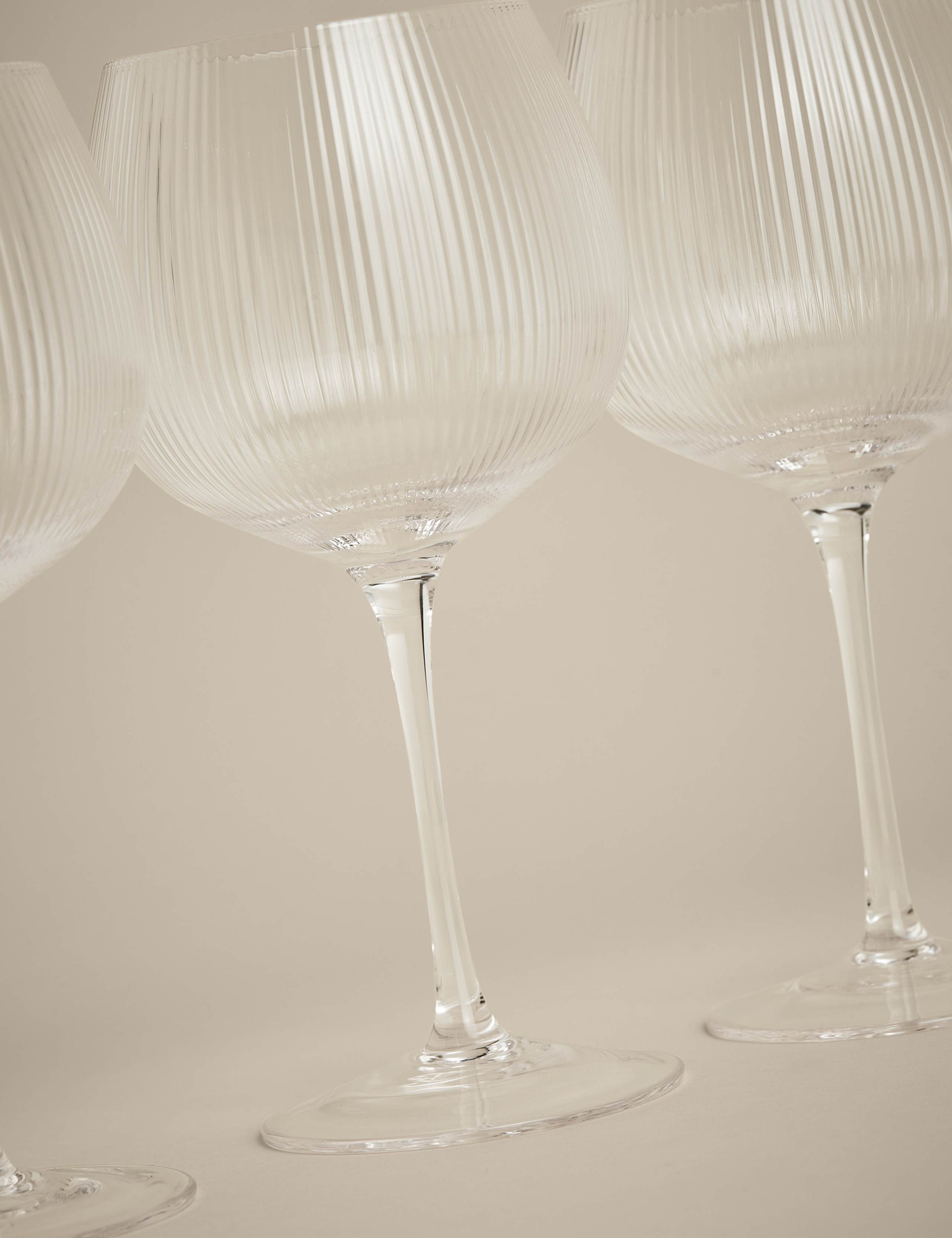 Set of 6 Maxim Optic Ribbed Gin Glasses 4 of 5