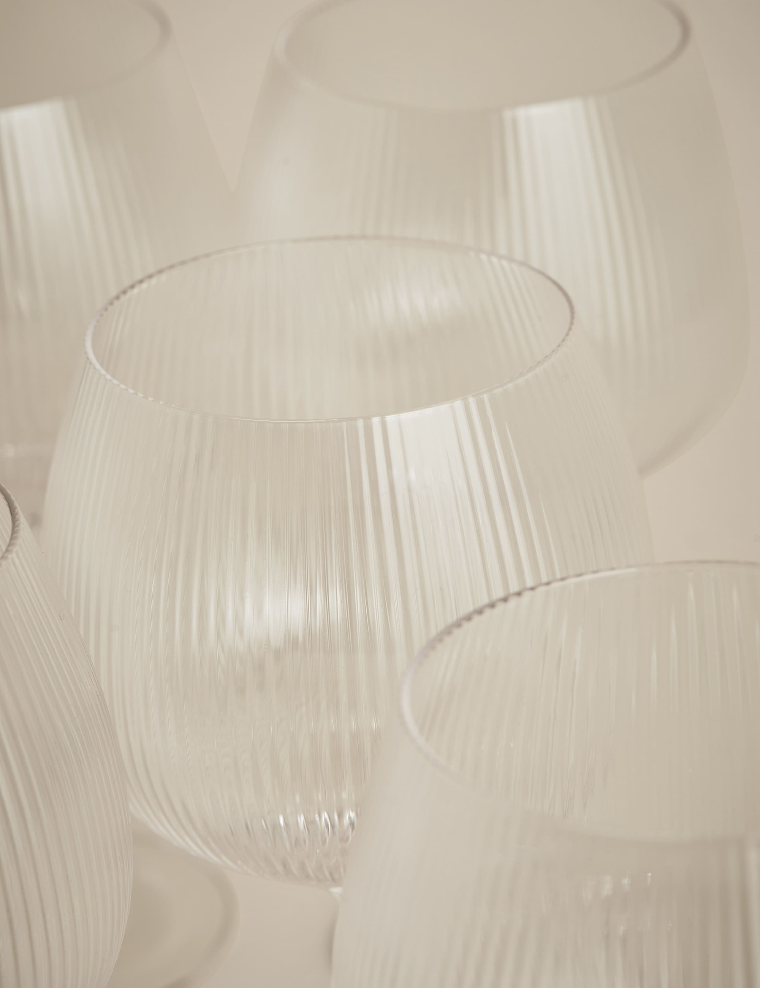 Set of 6 Maxim Optic Ribbed Gin Glasses 5 of 5