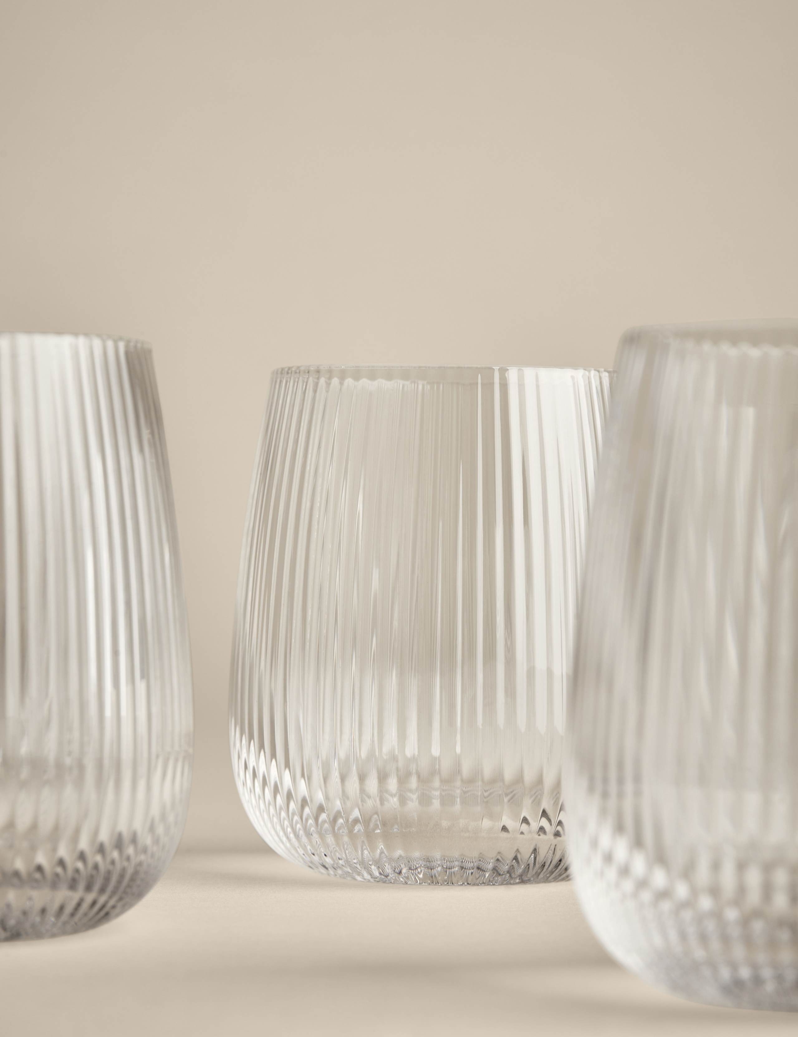 Set of 6 Maxim Optic Ribbed Tumblers 2 of 4