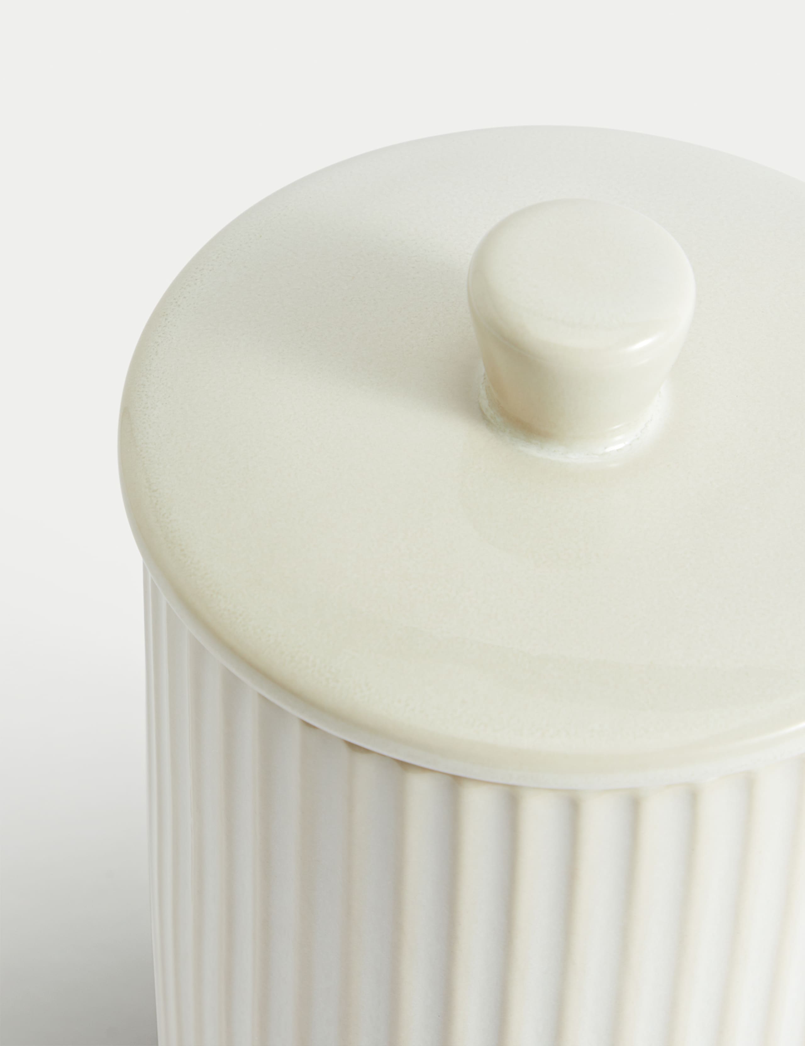 Medium Ribbed Storage Jar 3 of 5