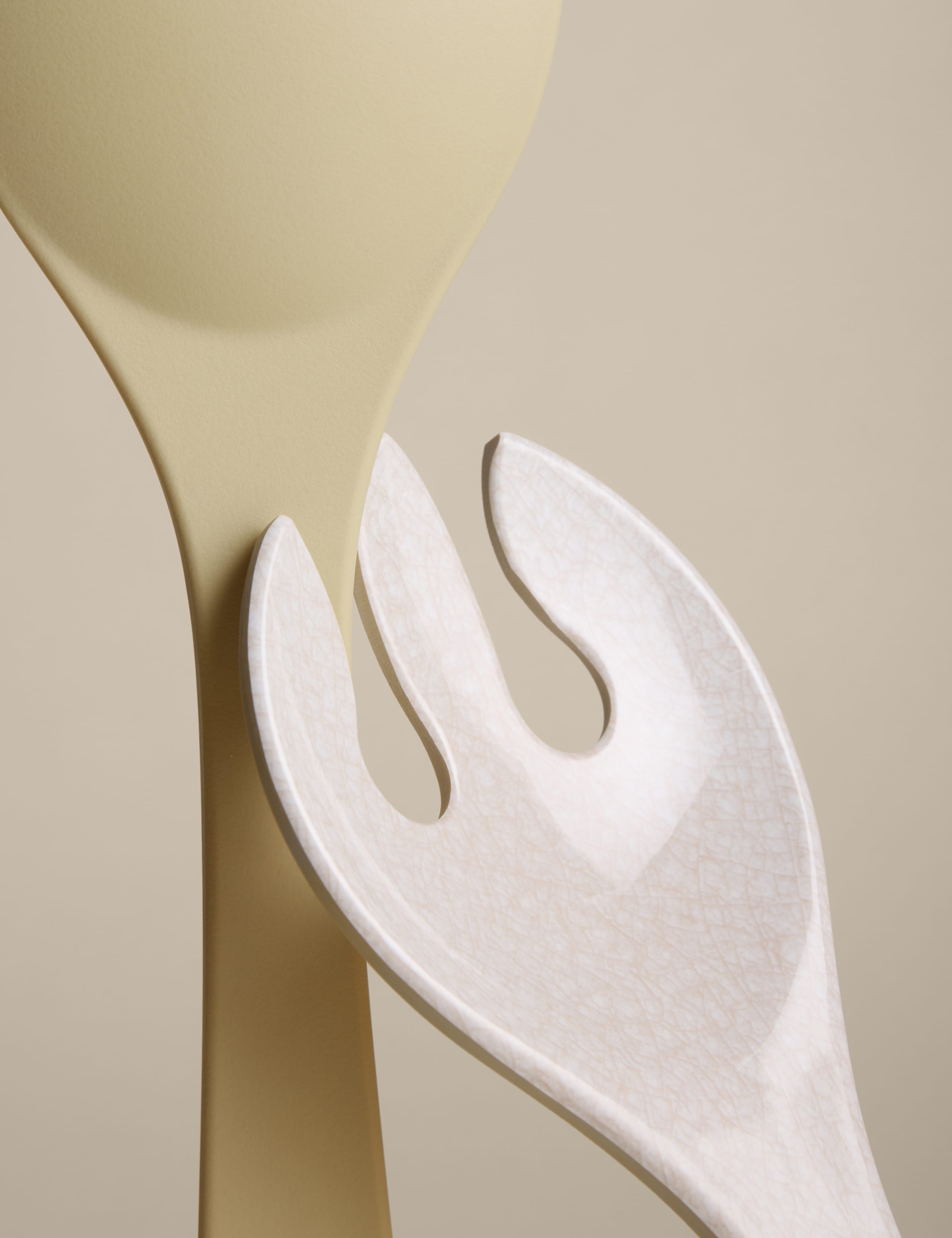 Reactive Glaze Melamine Picnic Salad Servers 4 of 6